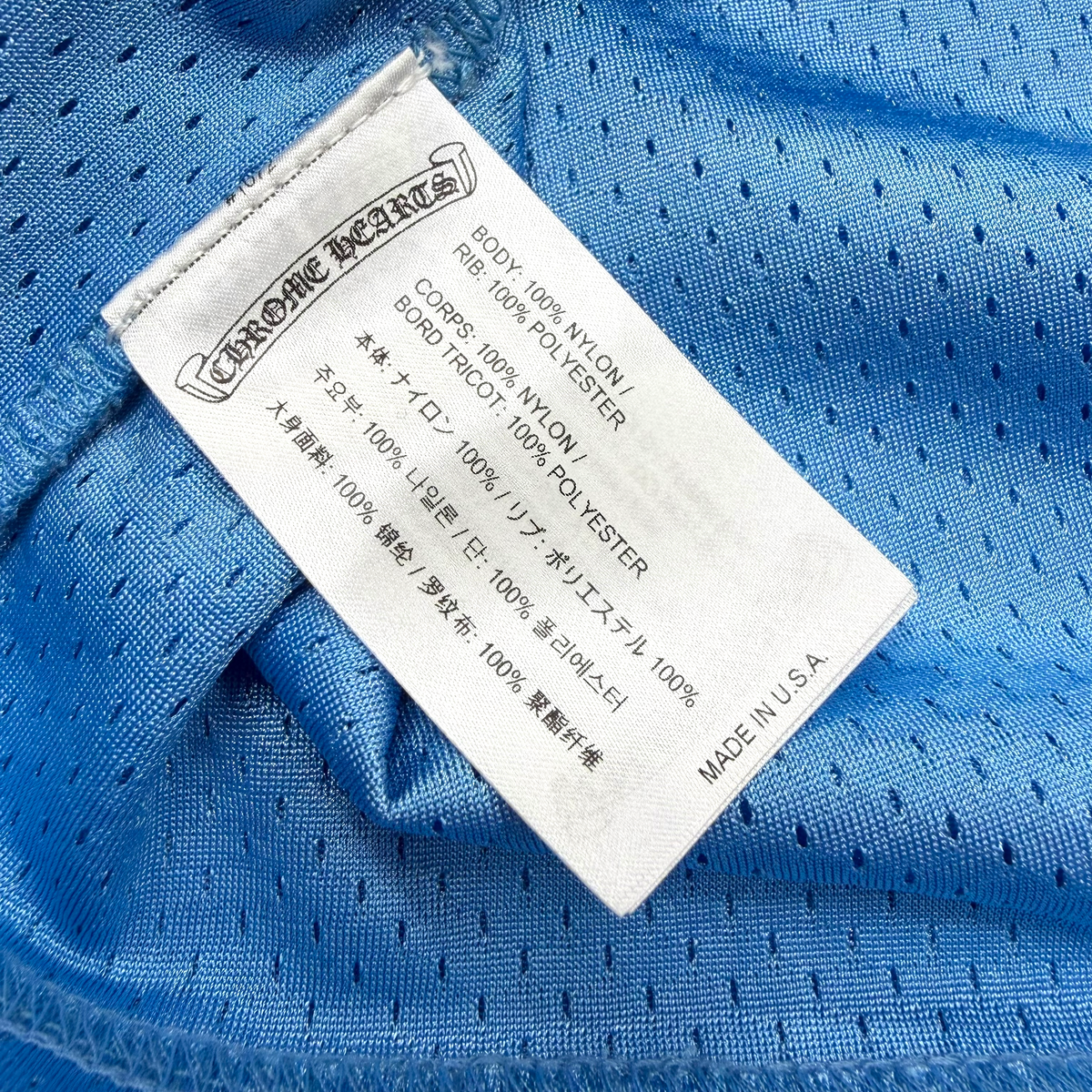 Chrome Hearts Stadium Mesh Blue Jersey L