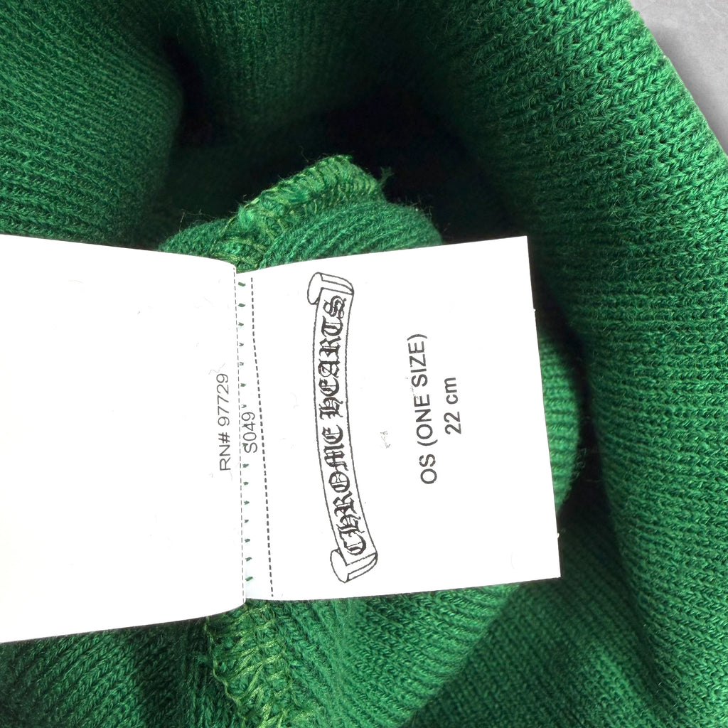 Chrome Hearts CH Logo Green Beanie