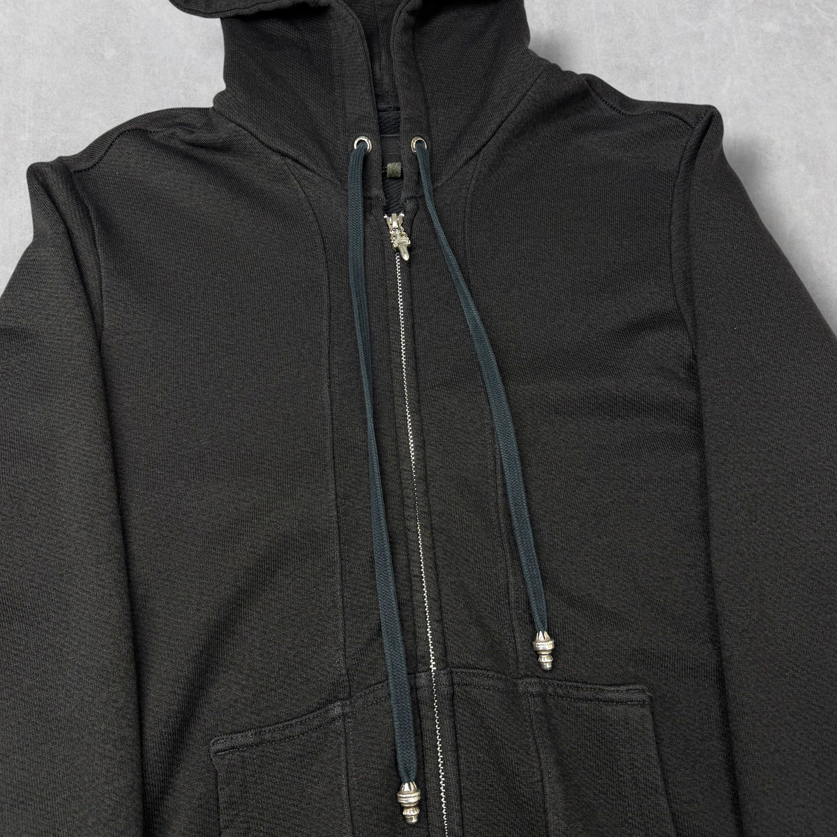 Chrome Hearts Plus Cross Leather Patch Thermal Zip Up M