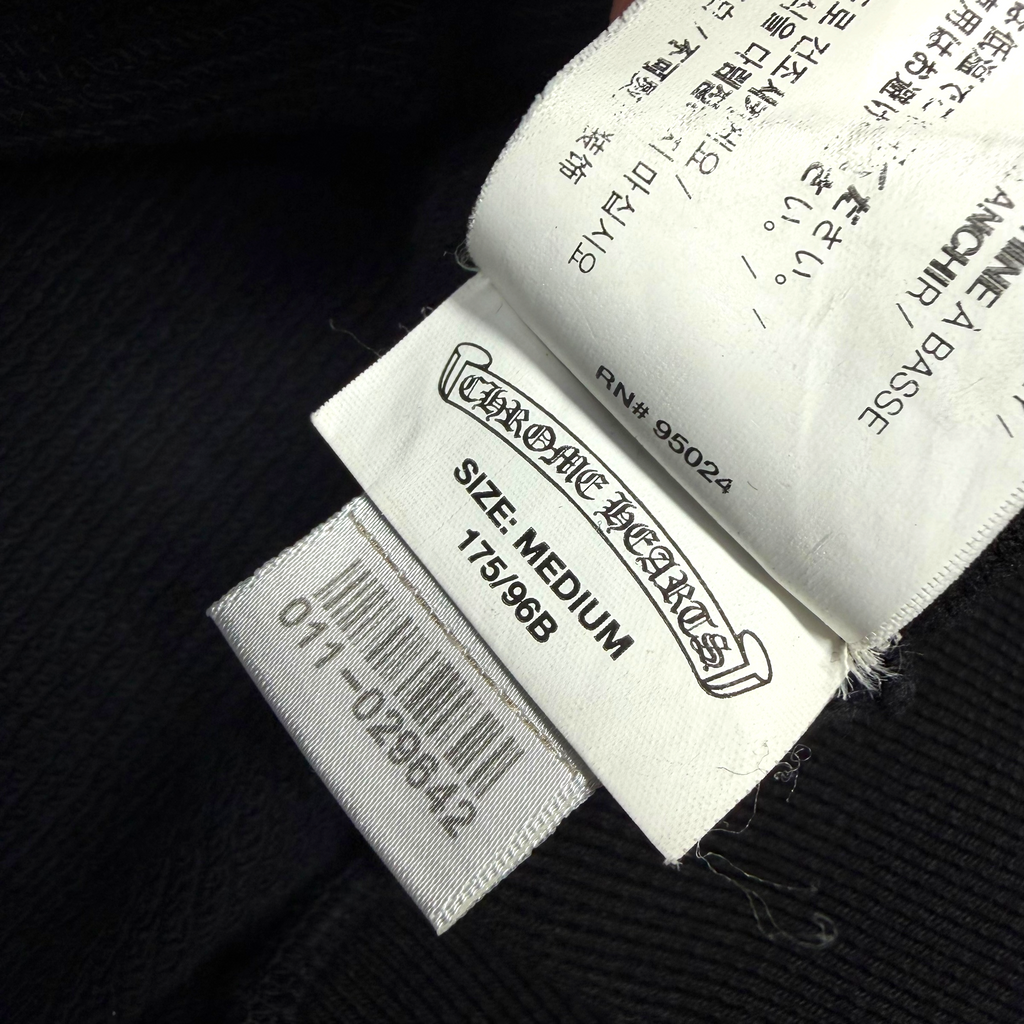Chrome Hearts Plus Cross Leather Patch Thermal Zip Up M