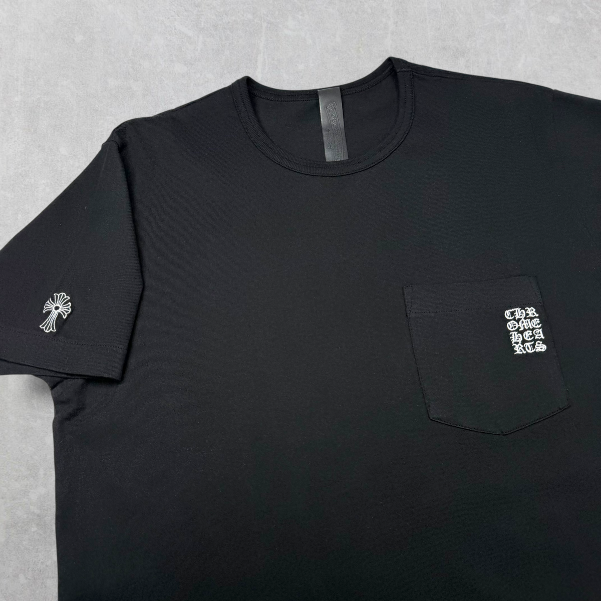 Chrome Hearts DRP Y Not Embroidered Black Tee L