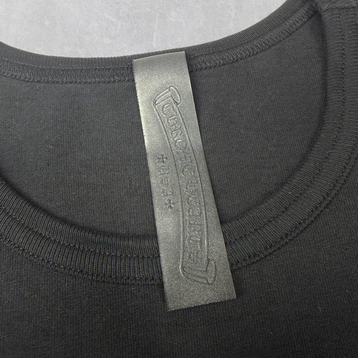 Chrome Hearts DRP Y Not Embroidered Black Tee L