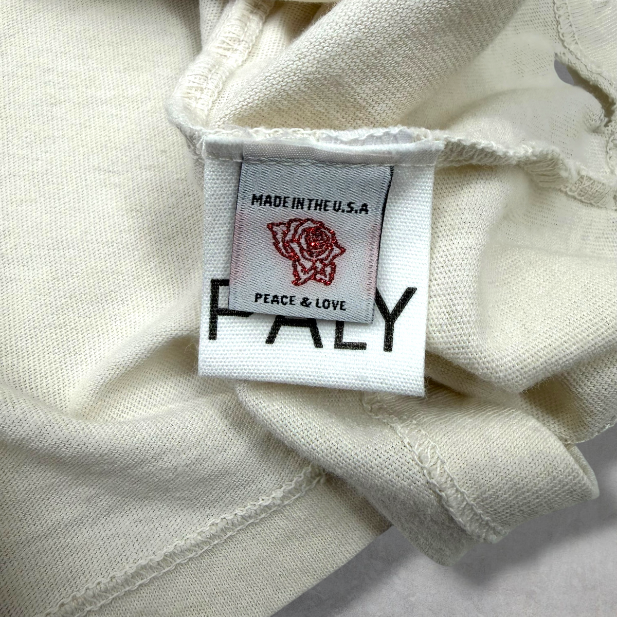 Paly Hollywood Core Logo Tee Vintage Cream XL