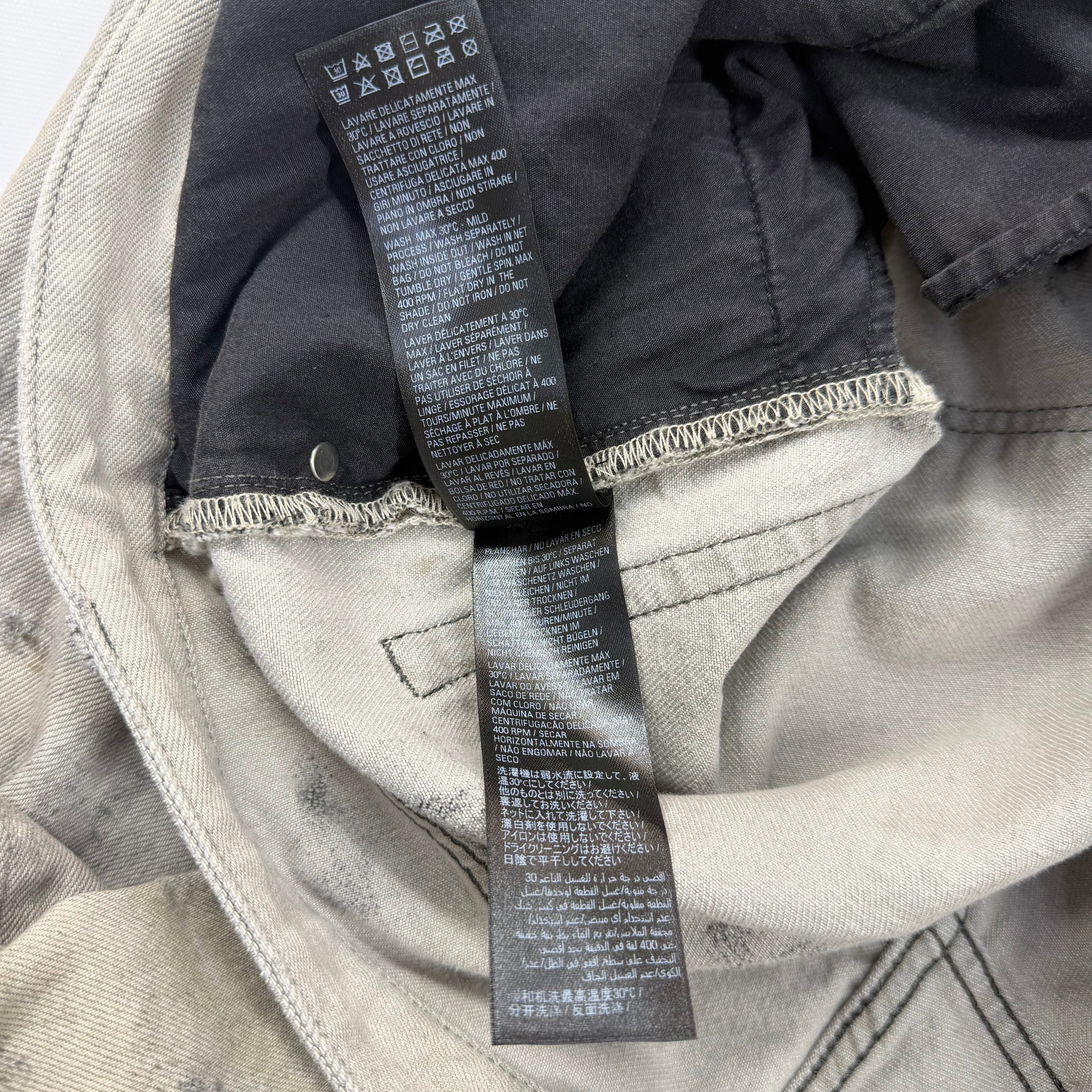 Balenciaga Super Destroyed Baggy Grey Jeans M (34)