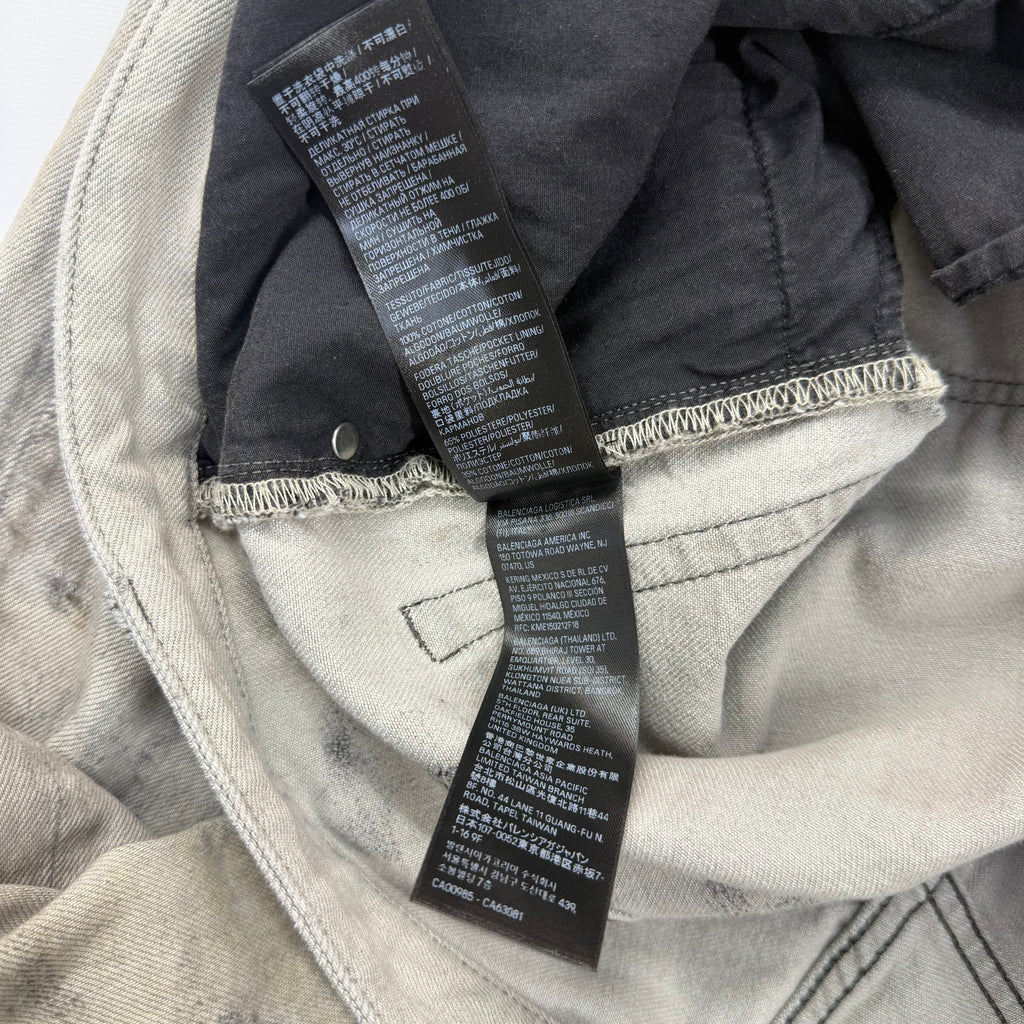 Balenciaga Super Destroyed Baggy Grey Jeans M (34)