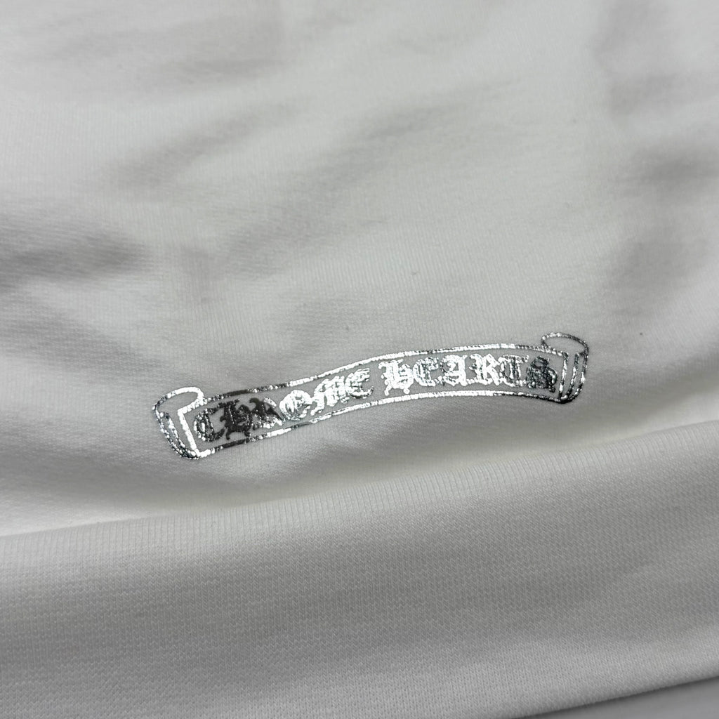 Chrome Hearts Silver Foil Hoodie White L
