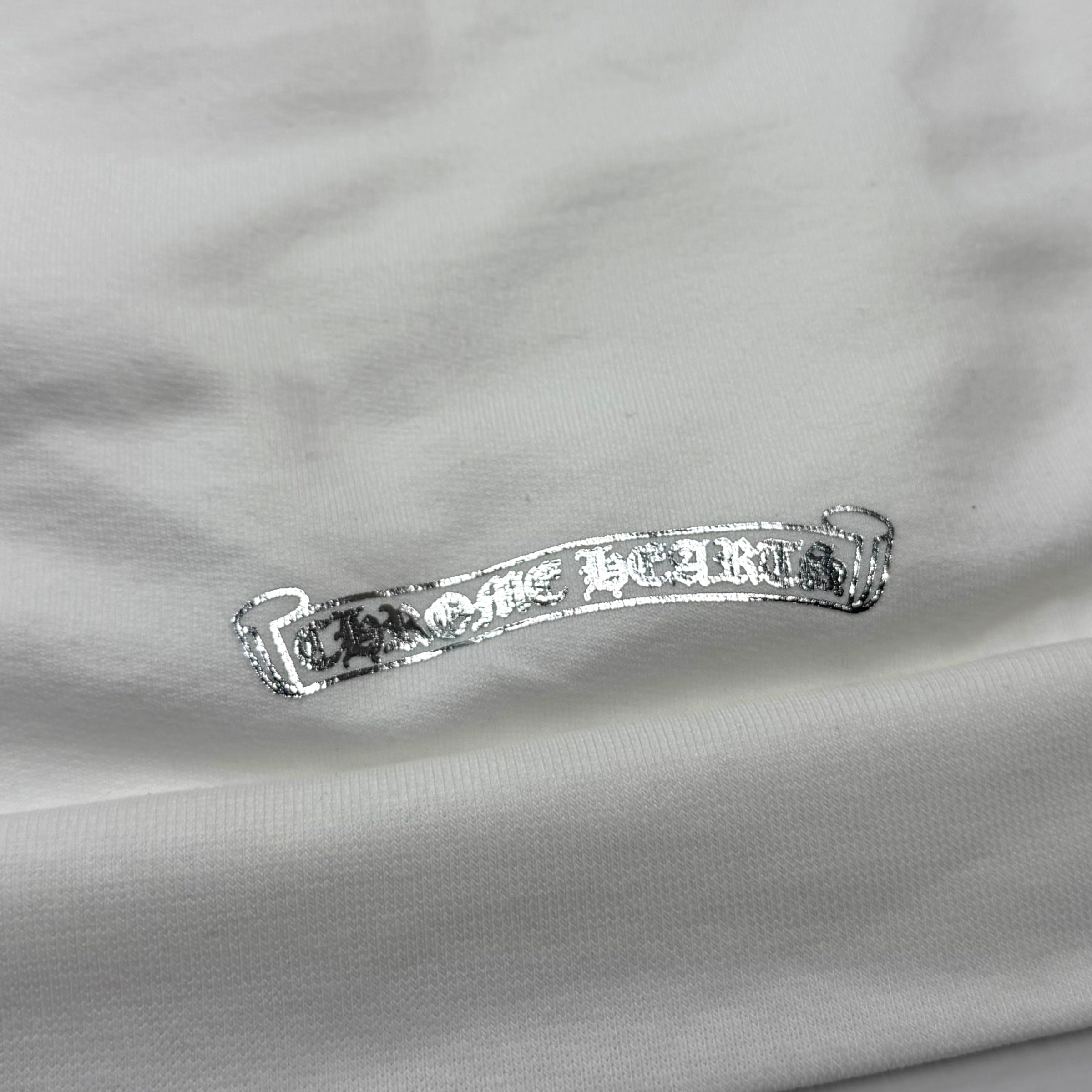 Chrome Hearts Silver Foil Hoodie White L