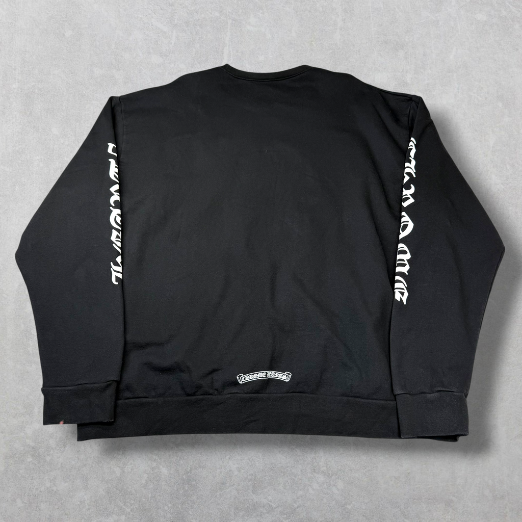 Chrome Hearts Neck Logo Black Crewneck XL
