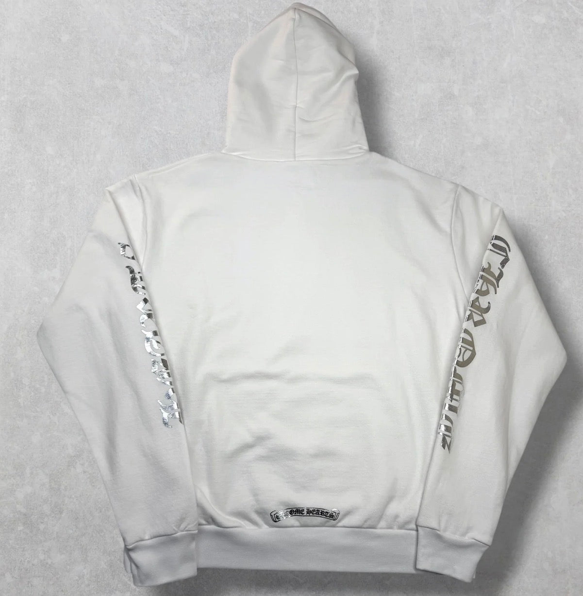 Chrome Hearts Silver Foil Hoodie White L