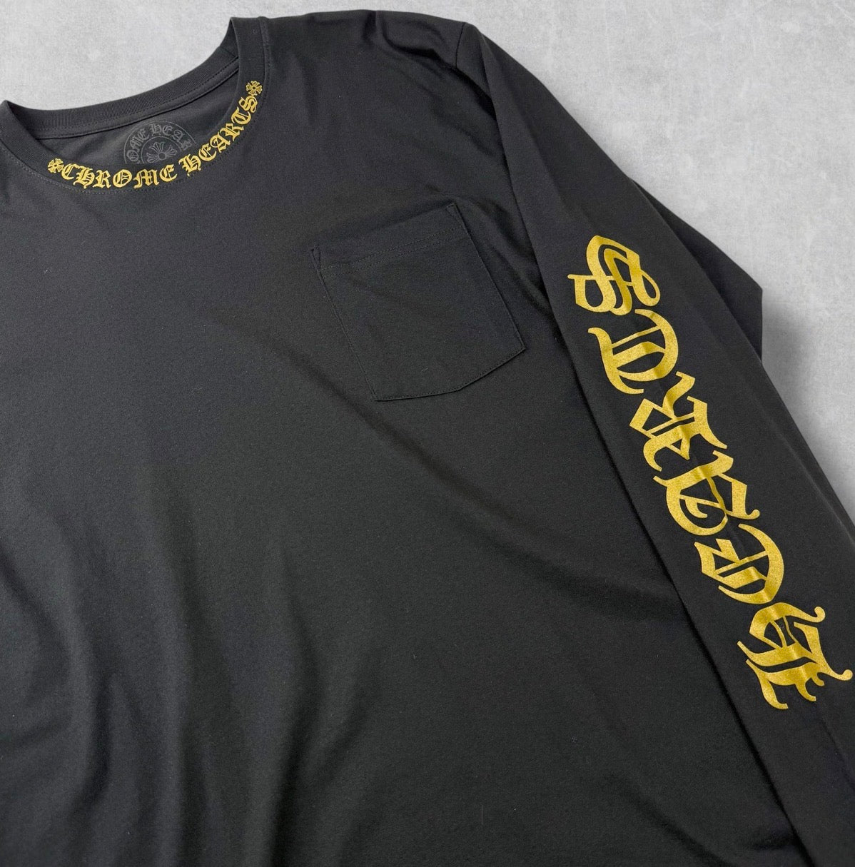 Chrome hearts Olive Neck Logo L/S M