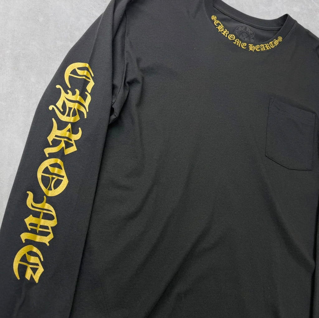 Chrome hearts Olive Neck Logo L/S M