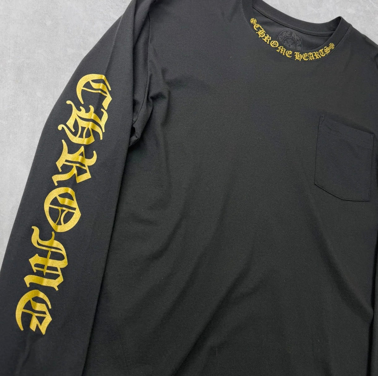 Chrome hearts Olive Neck Logo L/S M