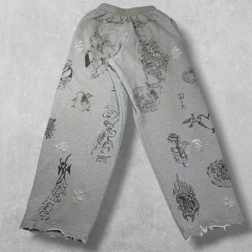 Balenciaga Dirty Tattoo Sweatpants XXS