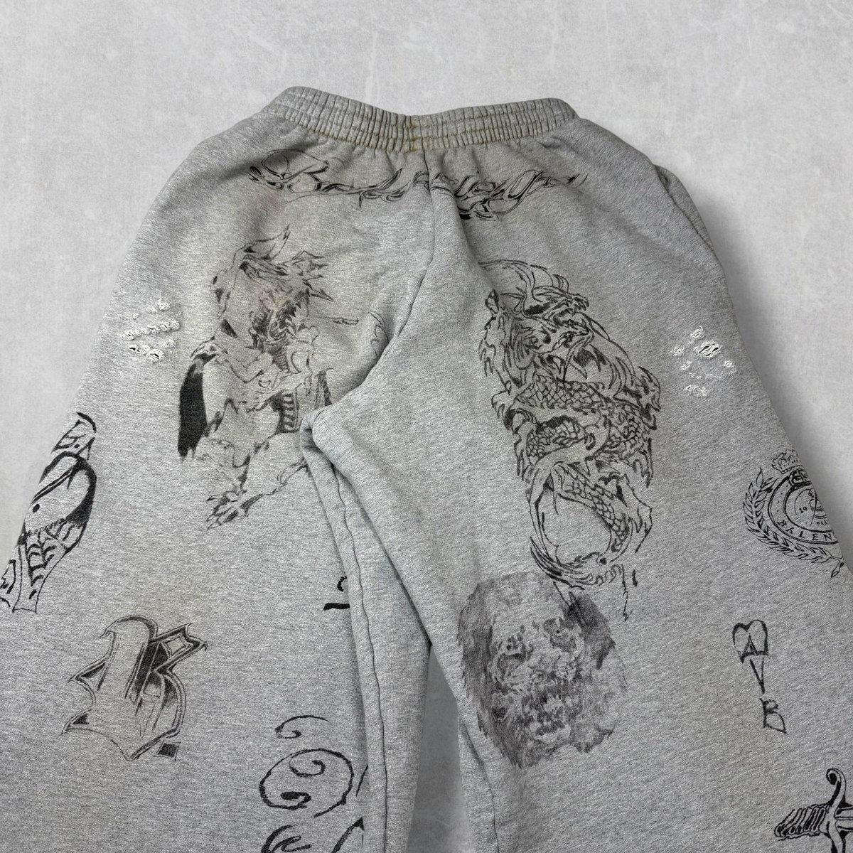 Balenciaga Dirty Tattoo Sweatpants XXS