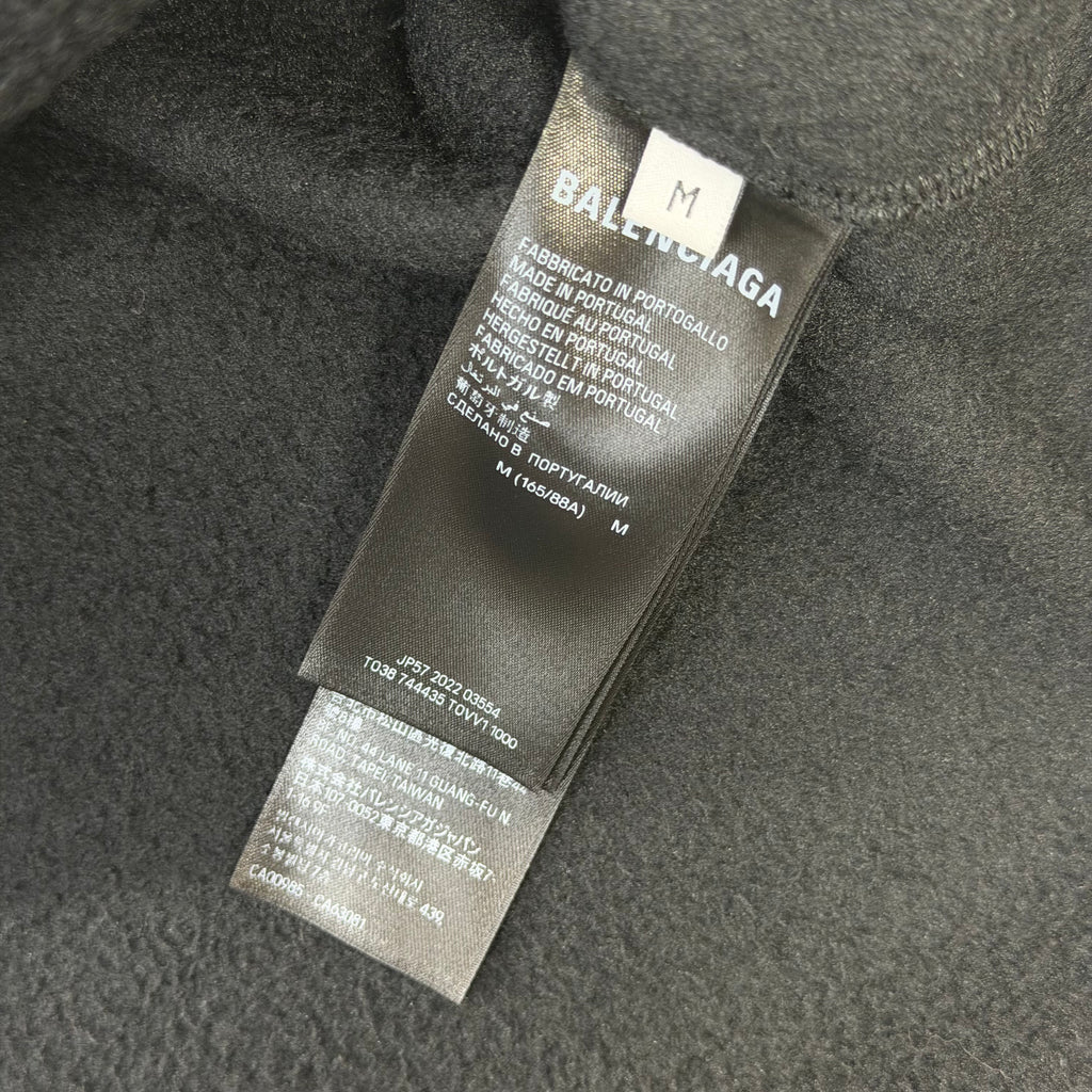 Balenciaga Political Embroidered Logo Fleece Hoodie M (XXXL)