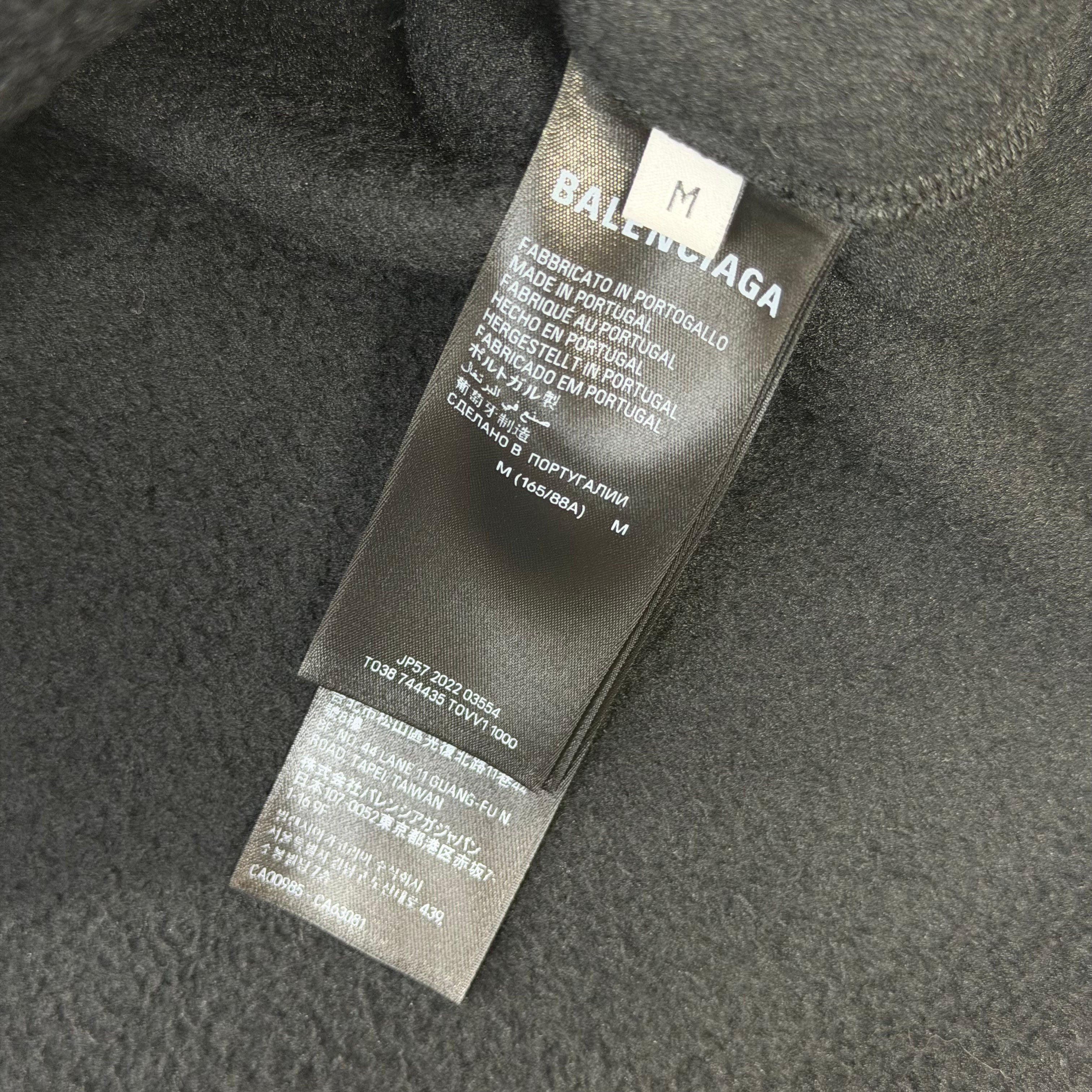 Balenciaga Political Embroidered Logo Fleece Hoodie M (XXXL)