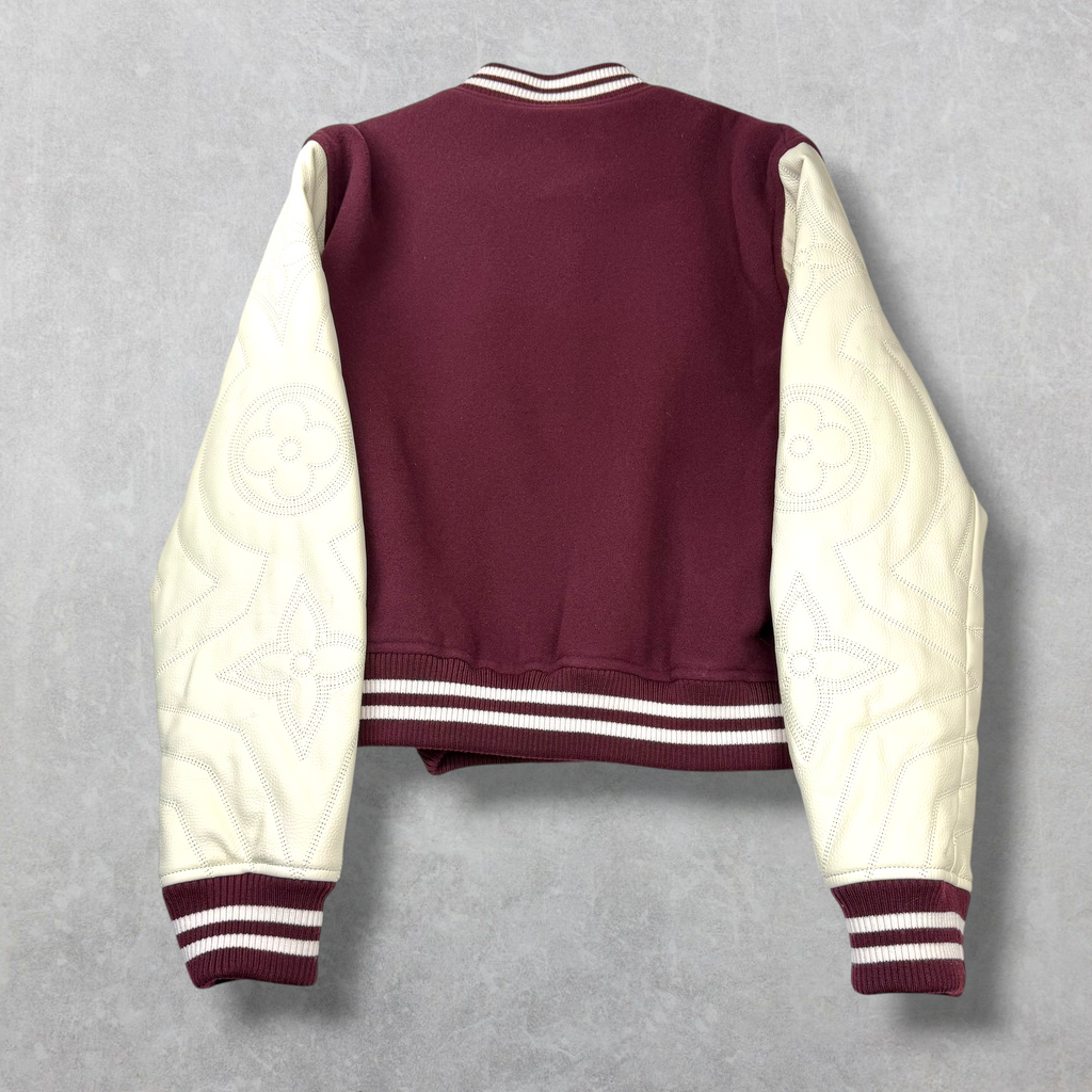 Louis Vuitton Embroidered Calfskin Varsity Jacket 52 (L)