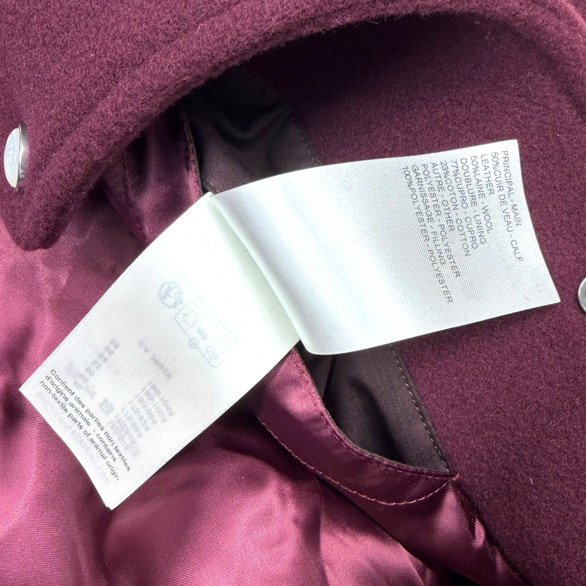 Louis Vuitton Embroidered Calfskin Varsity Jacket 52 (L)
