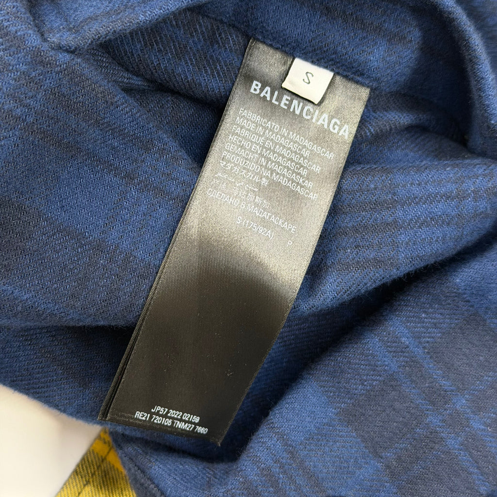 Balenciaga Reversible Checked Cotton-Flannel S (XXL)
