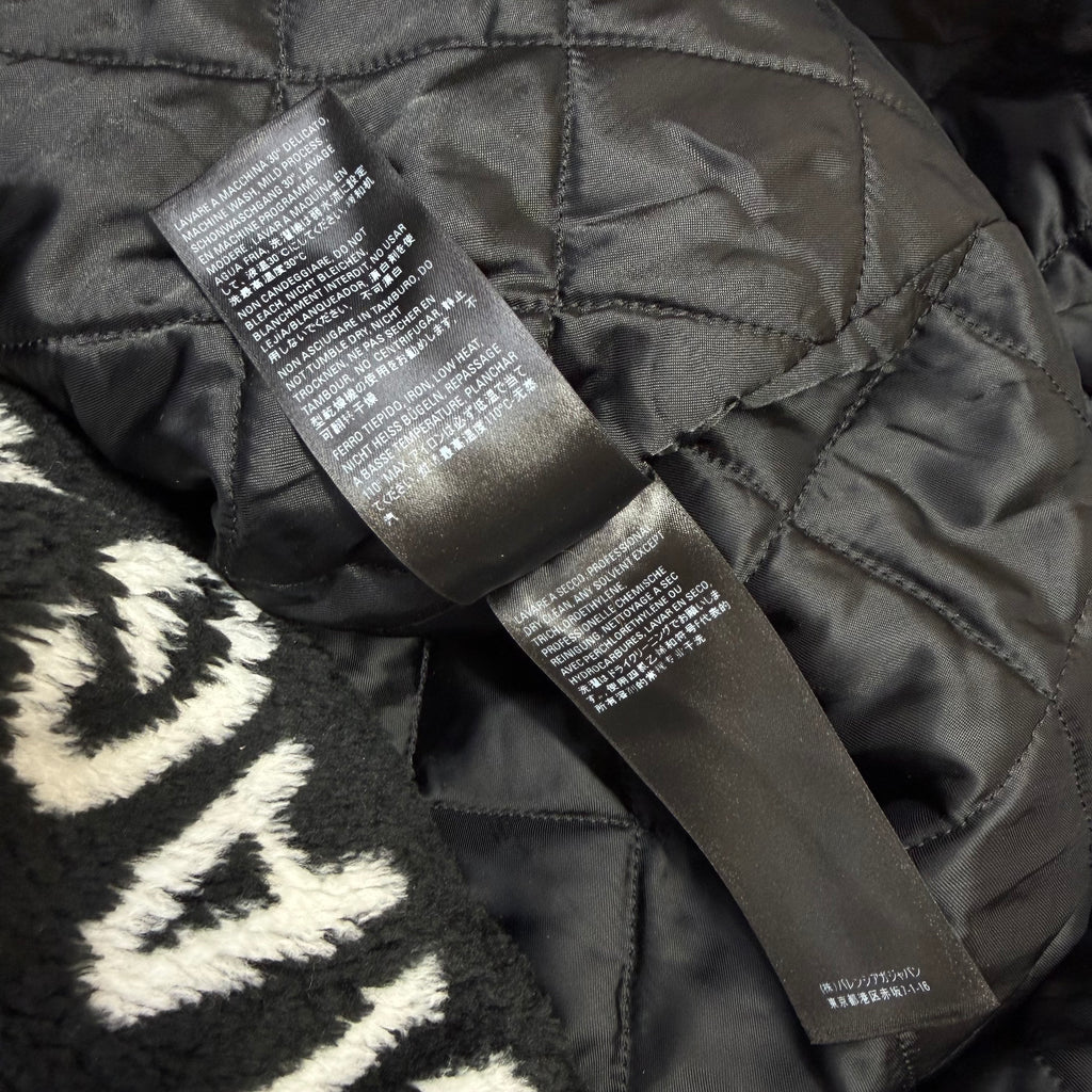 Balenciaga Logo Faux Fur Coat 44 (XL)