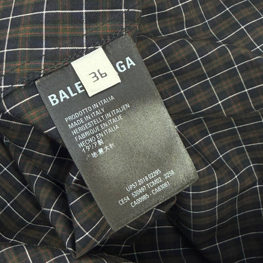 Balenciaga Swing Checkerboard Shirt 36 (S)