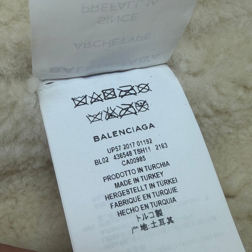 Balenciaga "Le Bombardier" Oversized Shearling Jacket 36 (M)