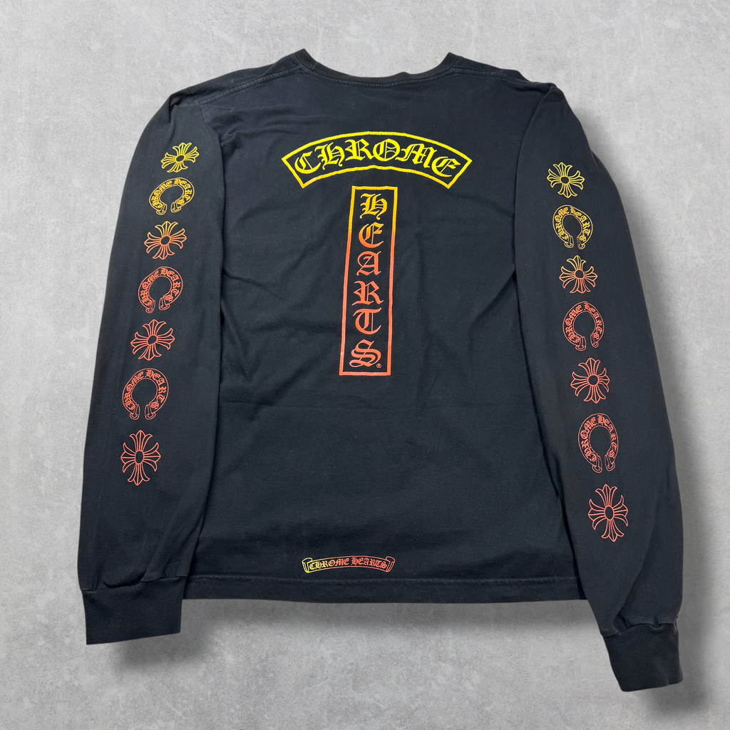 Chrome Hearts Gradient Long Sleeve Tee L