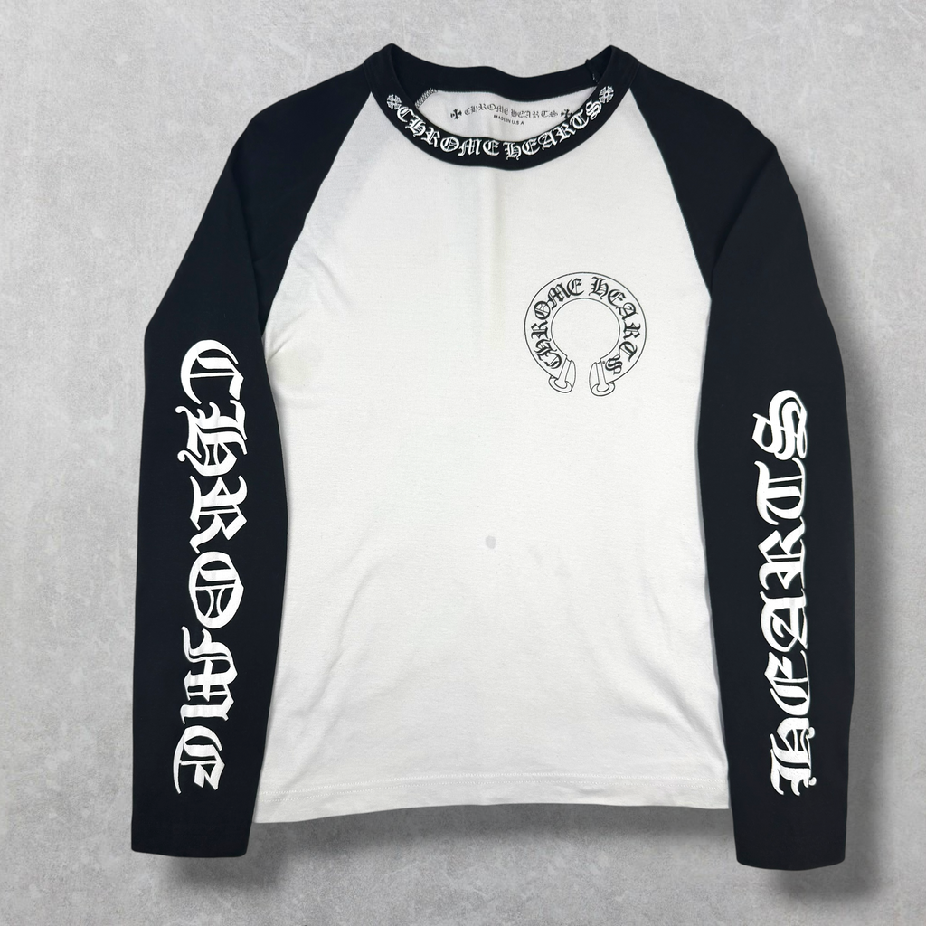 Chrome Hearts CH Black Baseball Shirt M