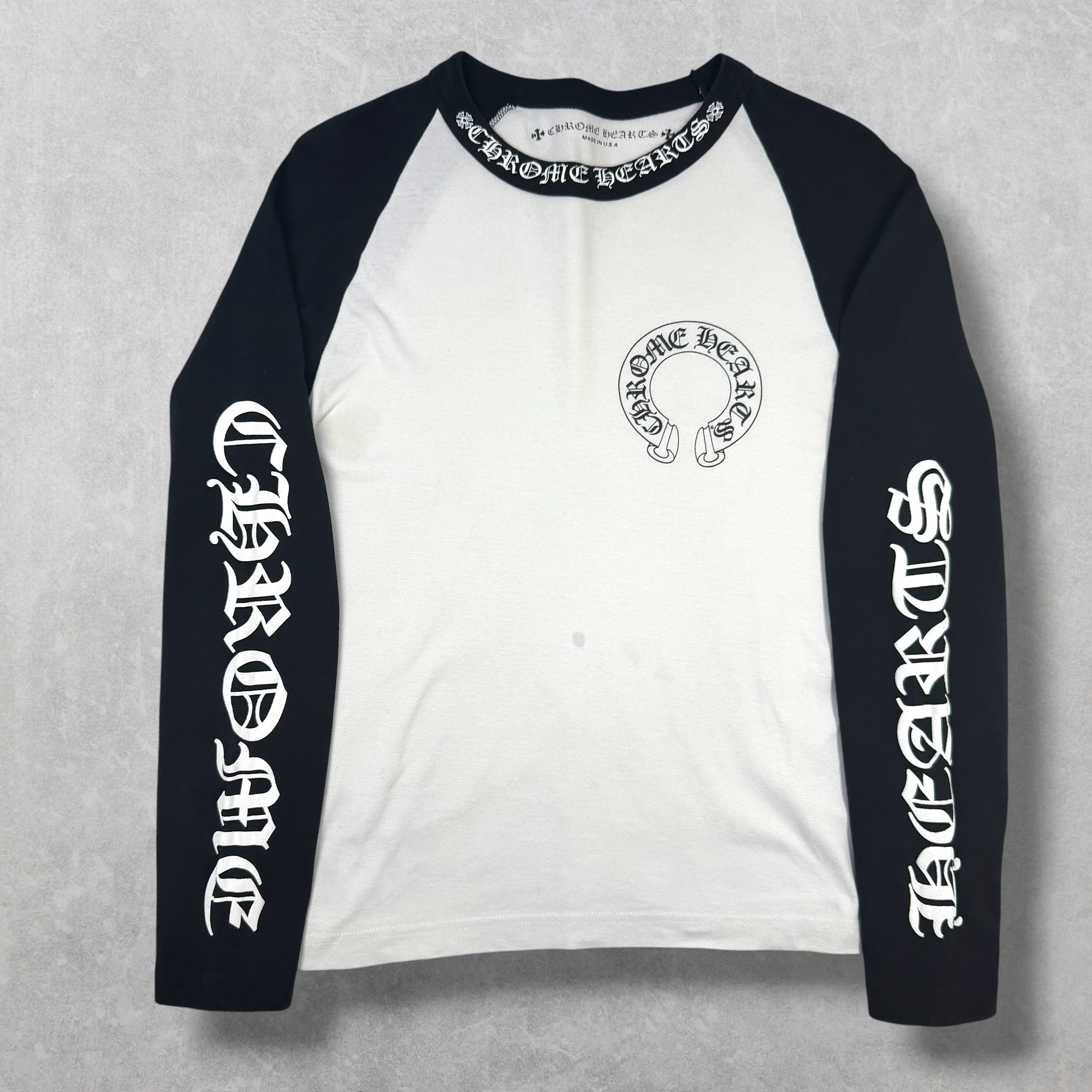 Chrome Hearts CH Black Baseball Shirt M