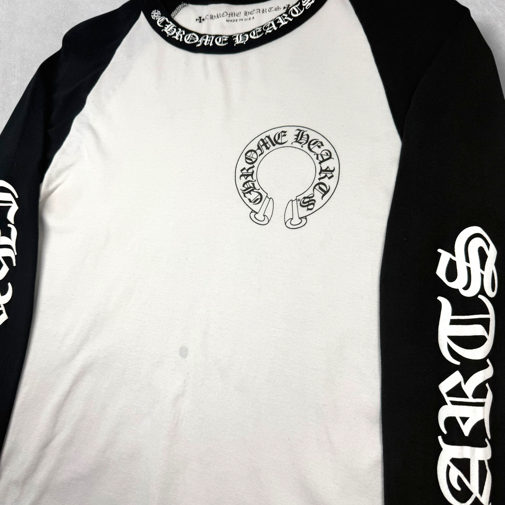 Chrome Hearts CH Black Baseball Shirt M