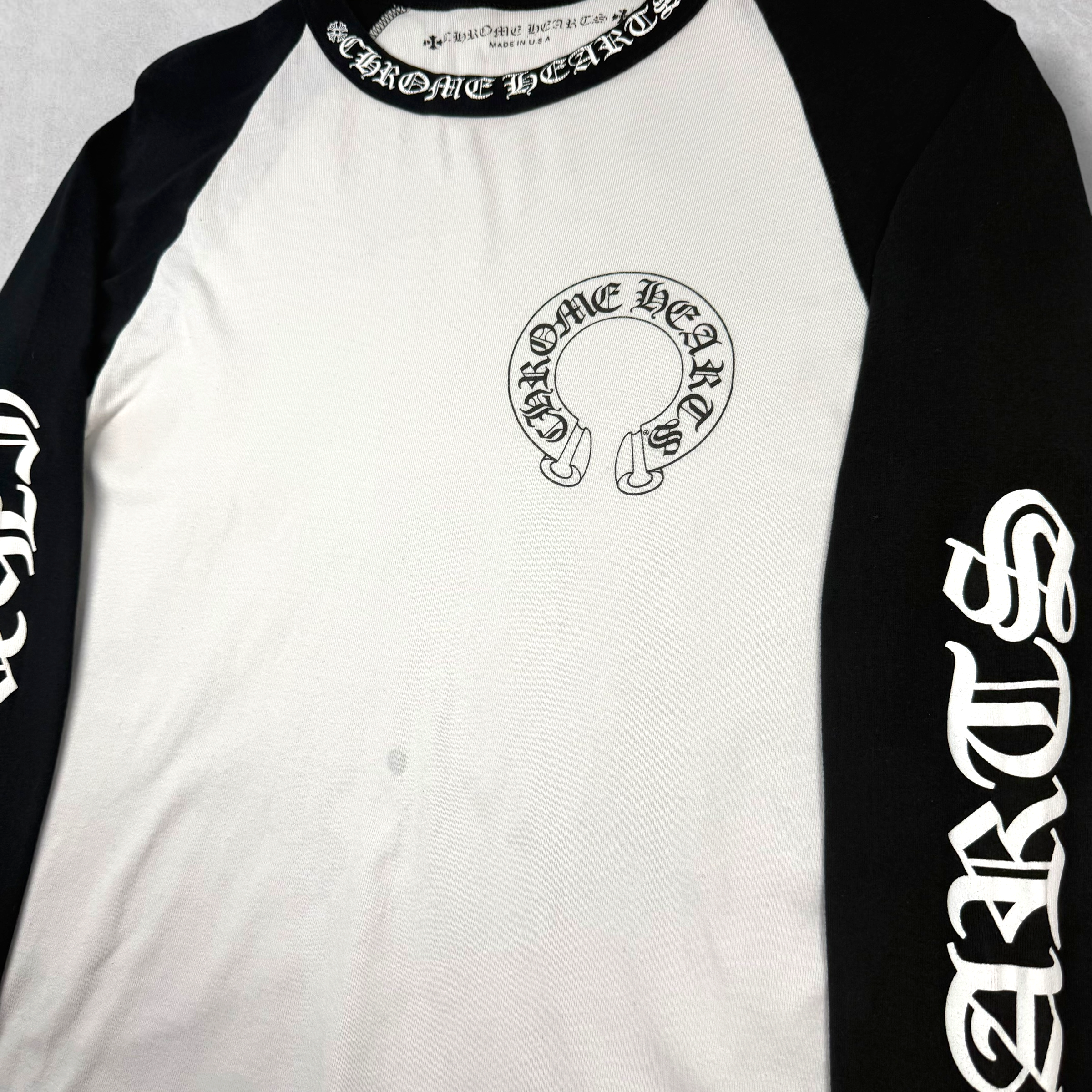Chrome Hearts CH Black Baseball Shirt M