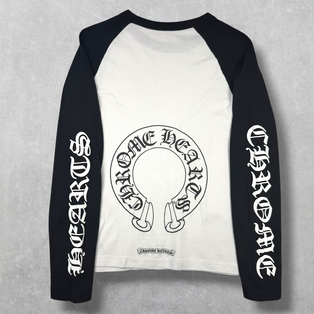 Chrome Hearts CH Black Baseball Shirt M