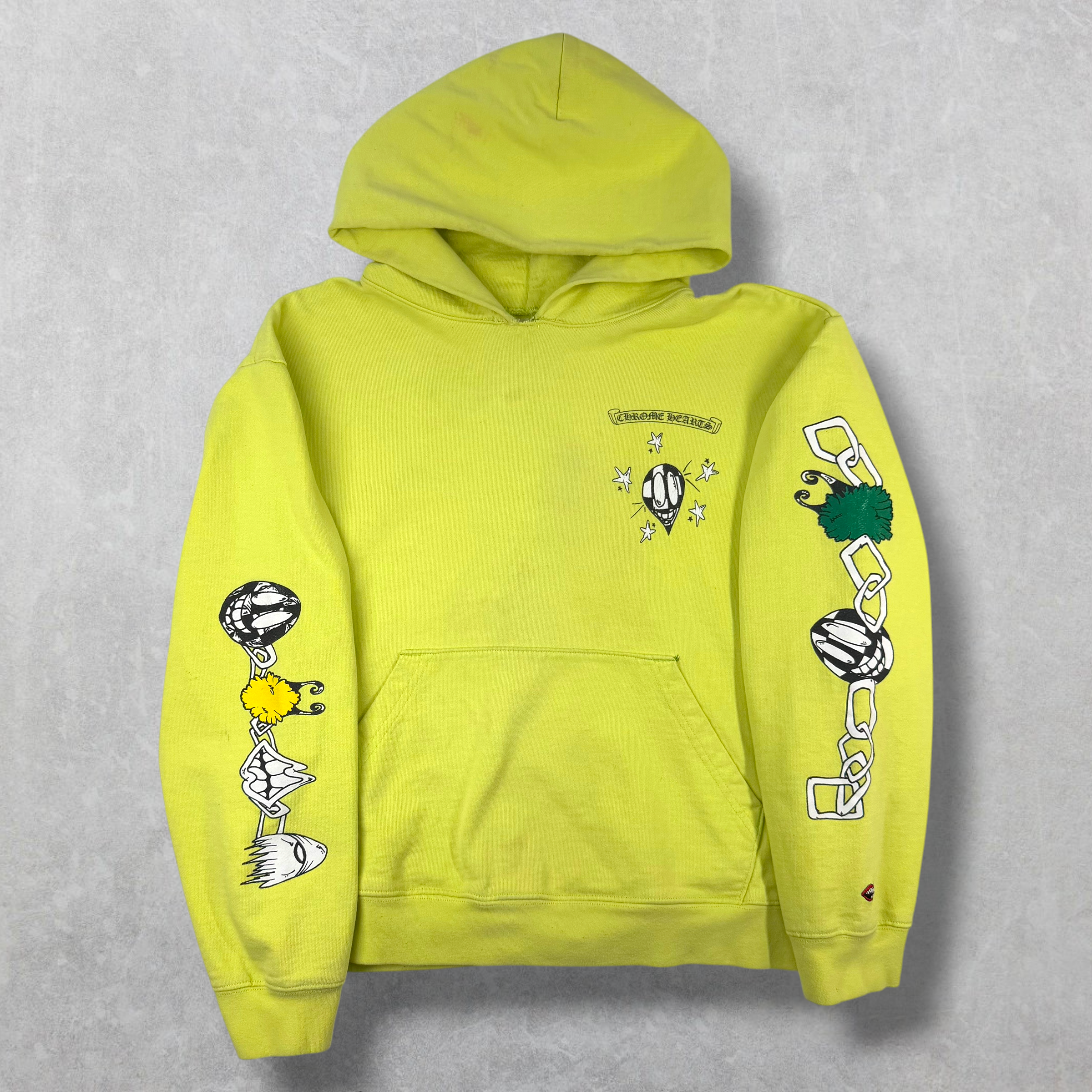 Chrome Hearts Matty Boy Link Neon Hoodie L (M)