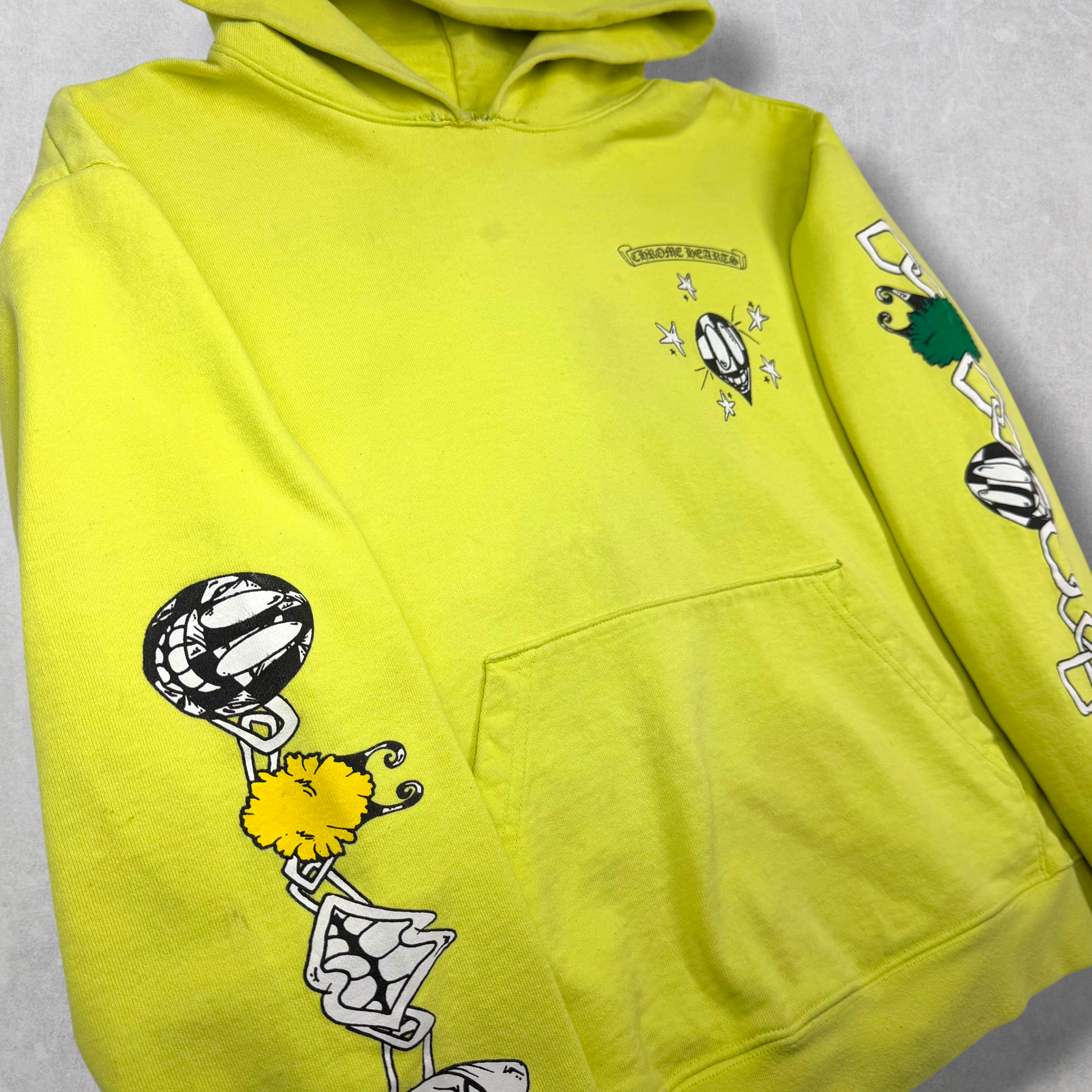 Chrome Hearts Matty Boy Link Neon Hoodie L (M)