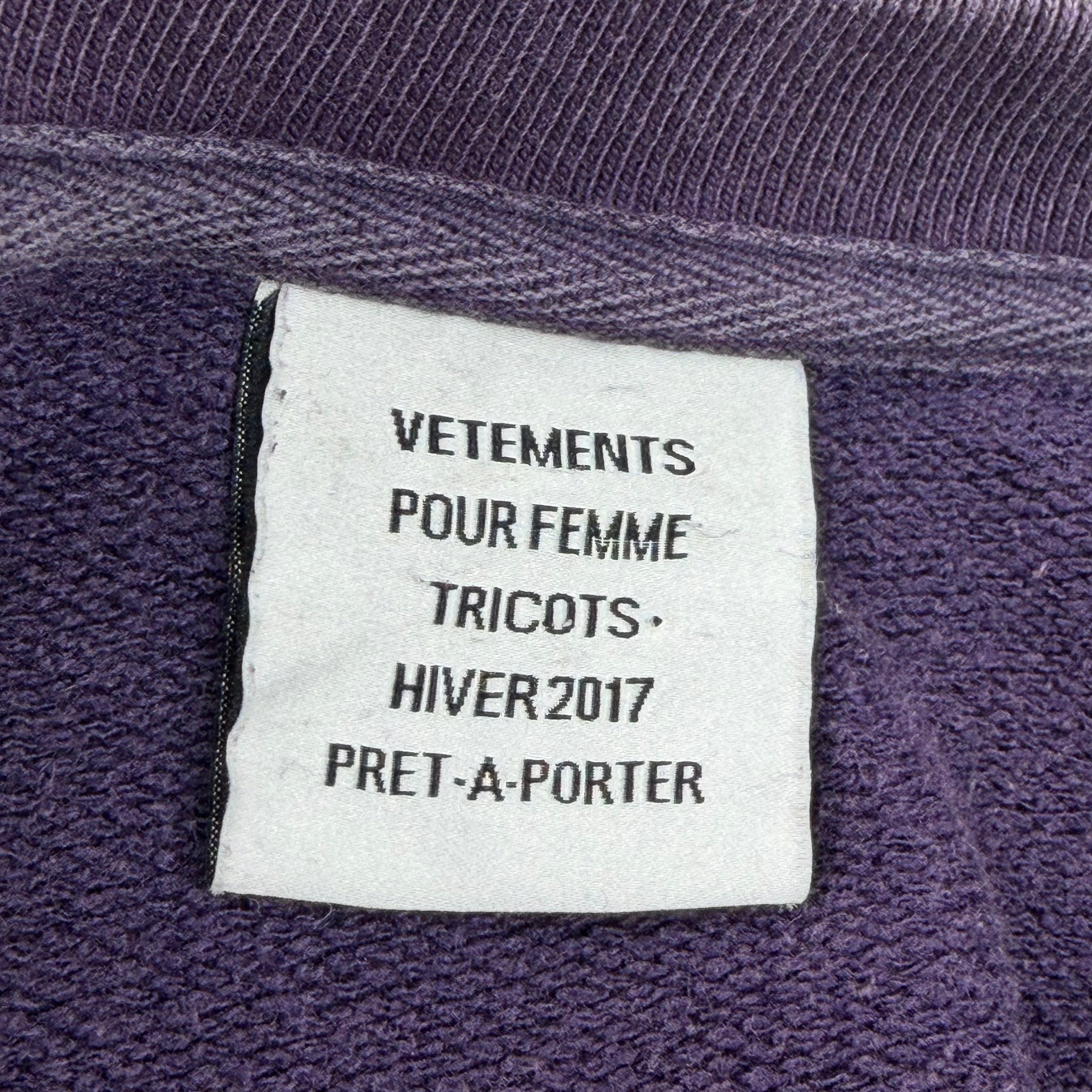 Vetements "Unskinny" Sweatshirt M