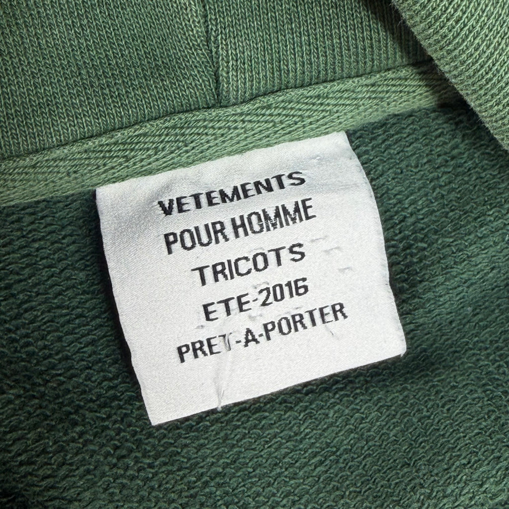 Vetements "Polizei" Oversized Hoodie L
