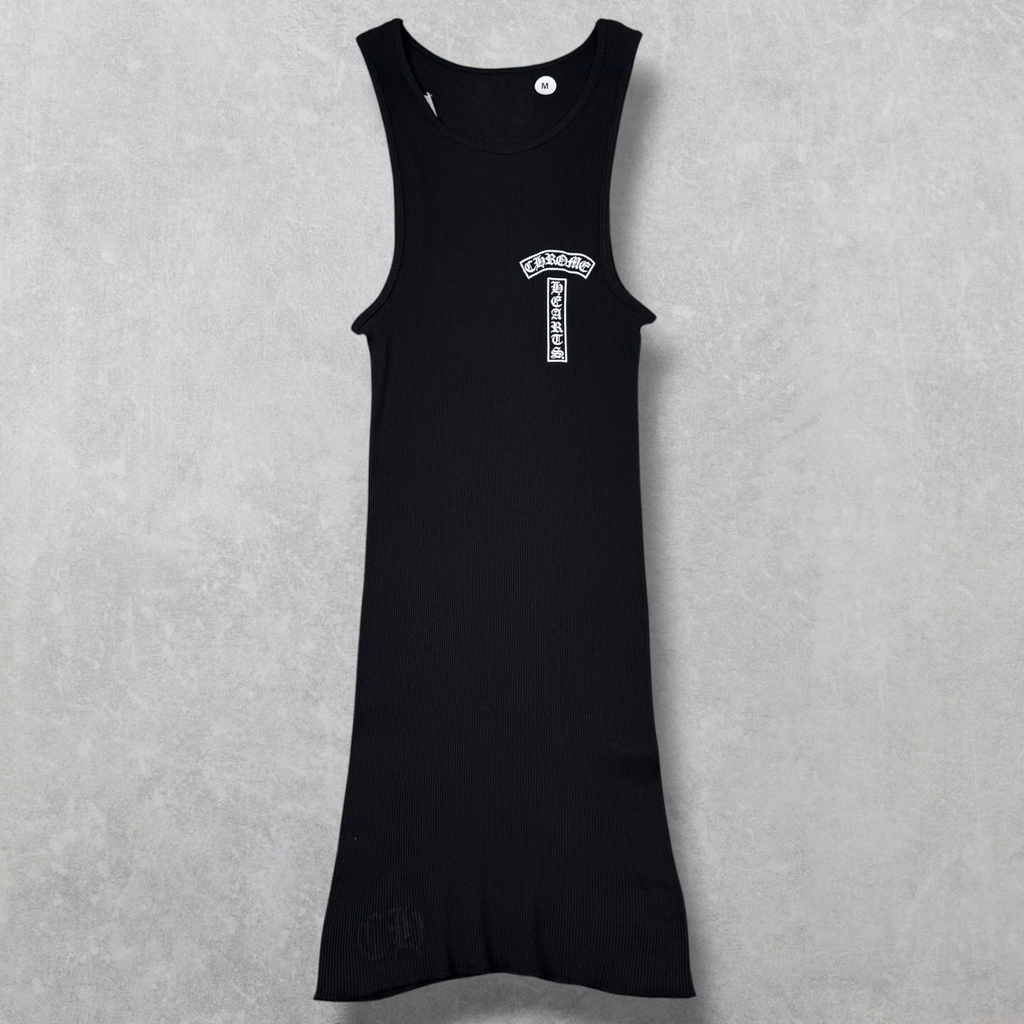 Chrome Hearts White Cross T Bar Tank Black M