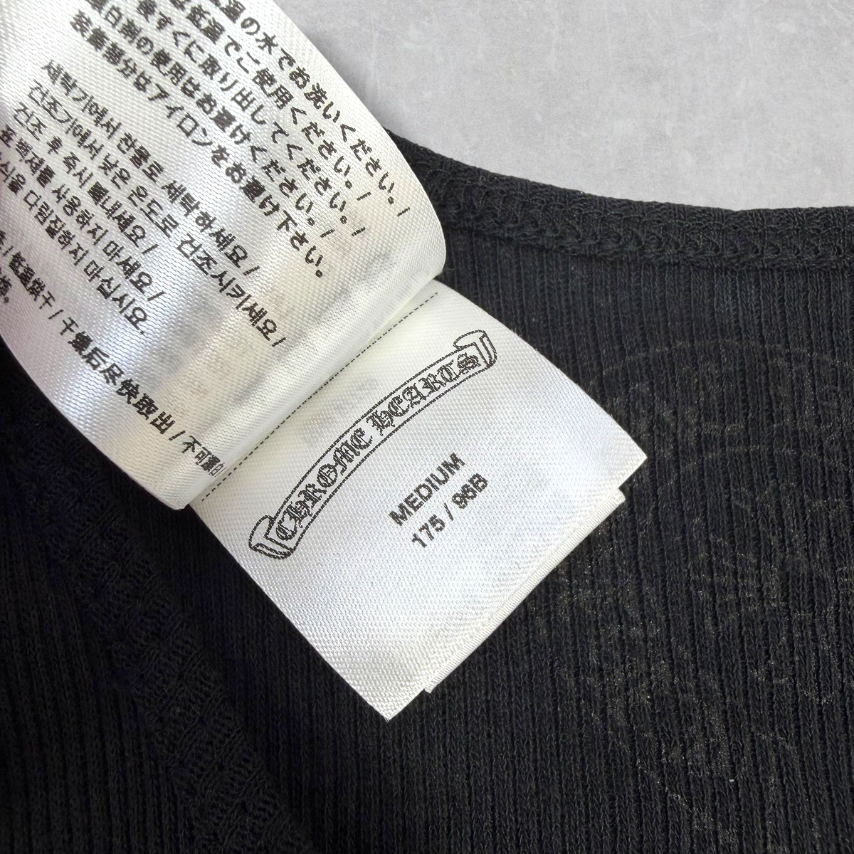 Chrome Hearts White Cross T Bar Tank Black M