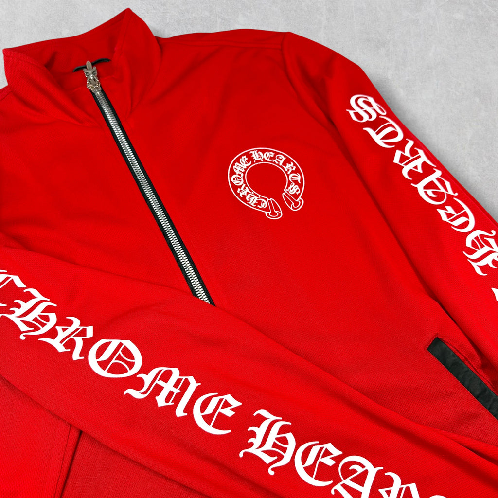Chrome Hearts Horseshoe Logo Zip Up Track Jacket L