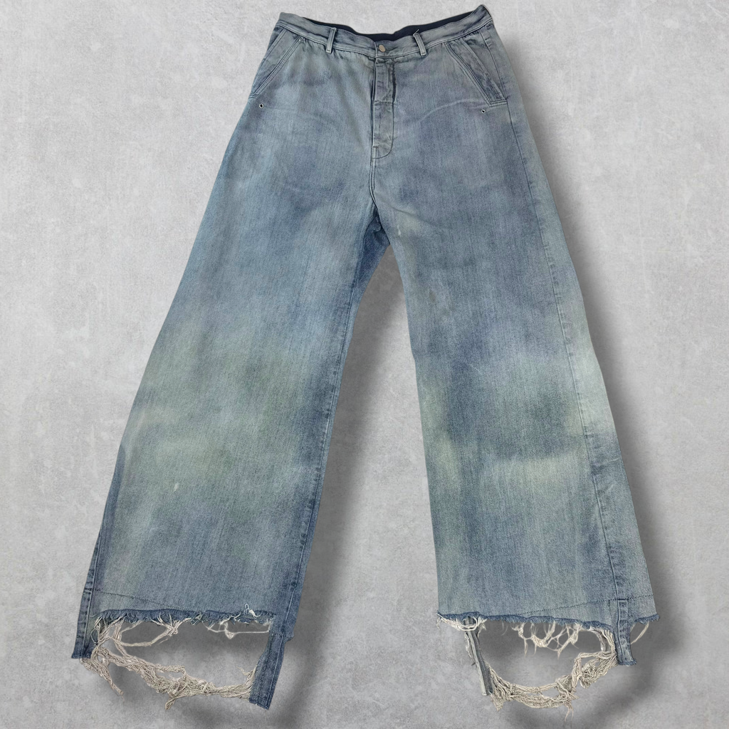 Rick Owens Tailored Belas Pearl/Acid Degrade Jeans 56 (38)