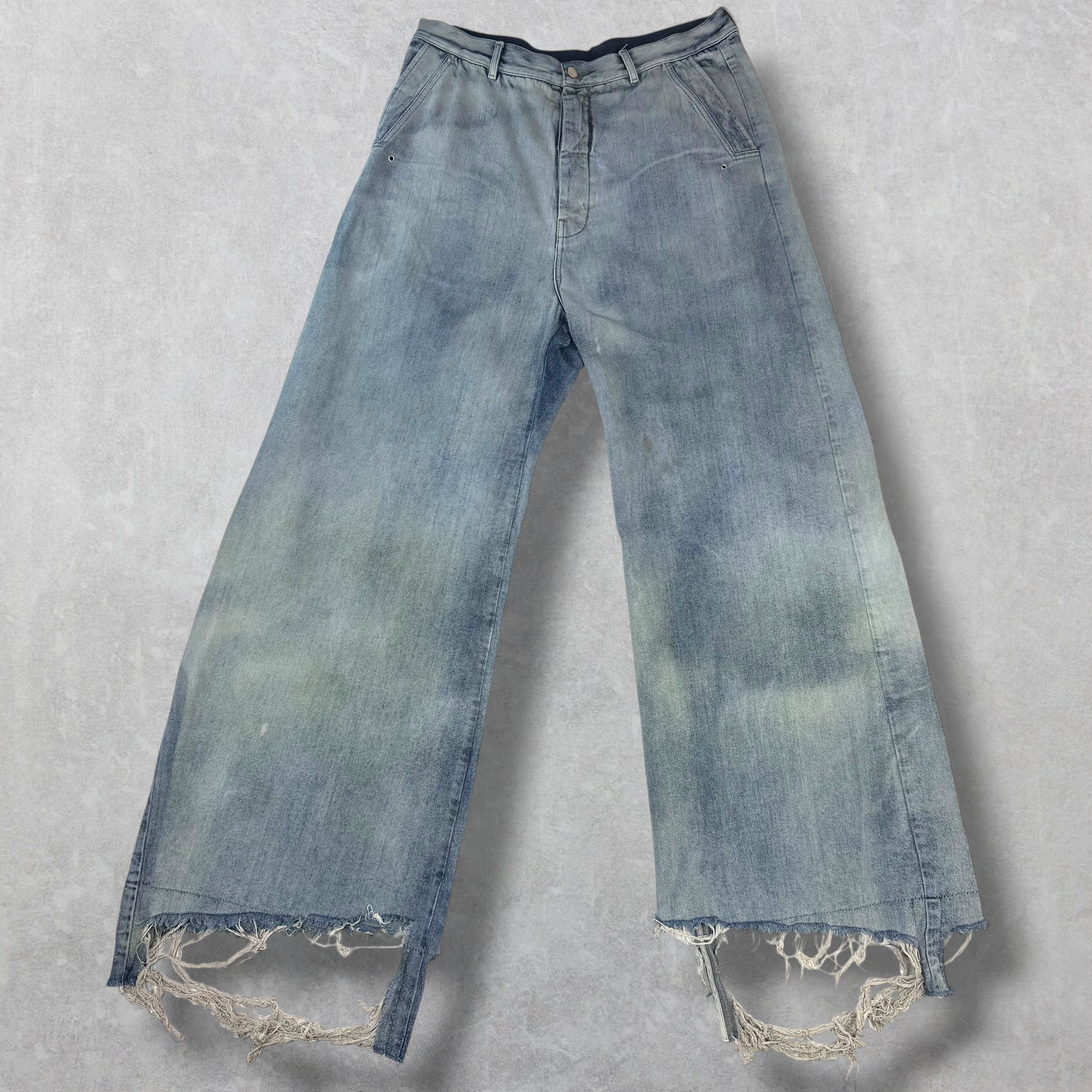 Rick Owens Tailored Belas Pearl/Acid Degrade Jeans 56 (38)