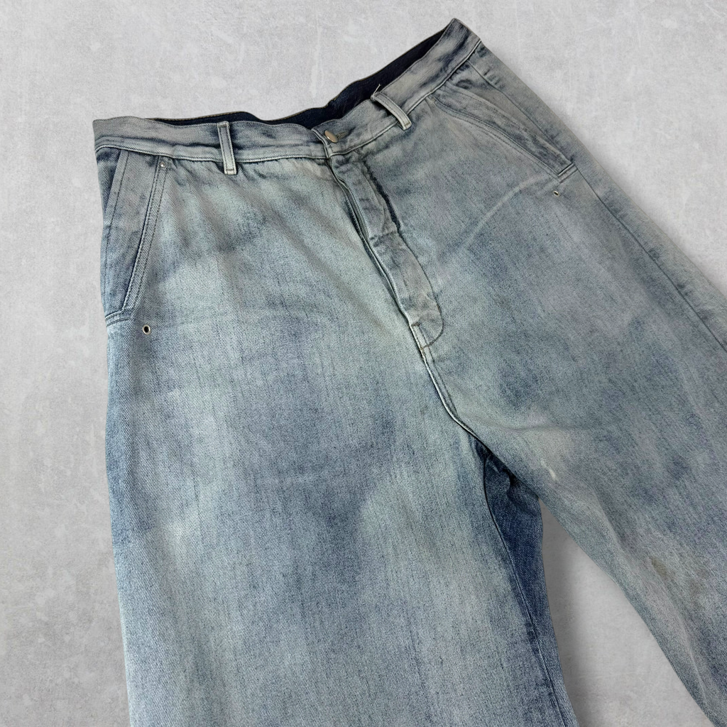 Rick Owens Tailored Belas Pearl/Acid Degrade Jeans 56 (38)