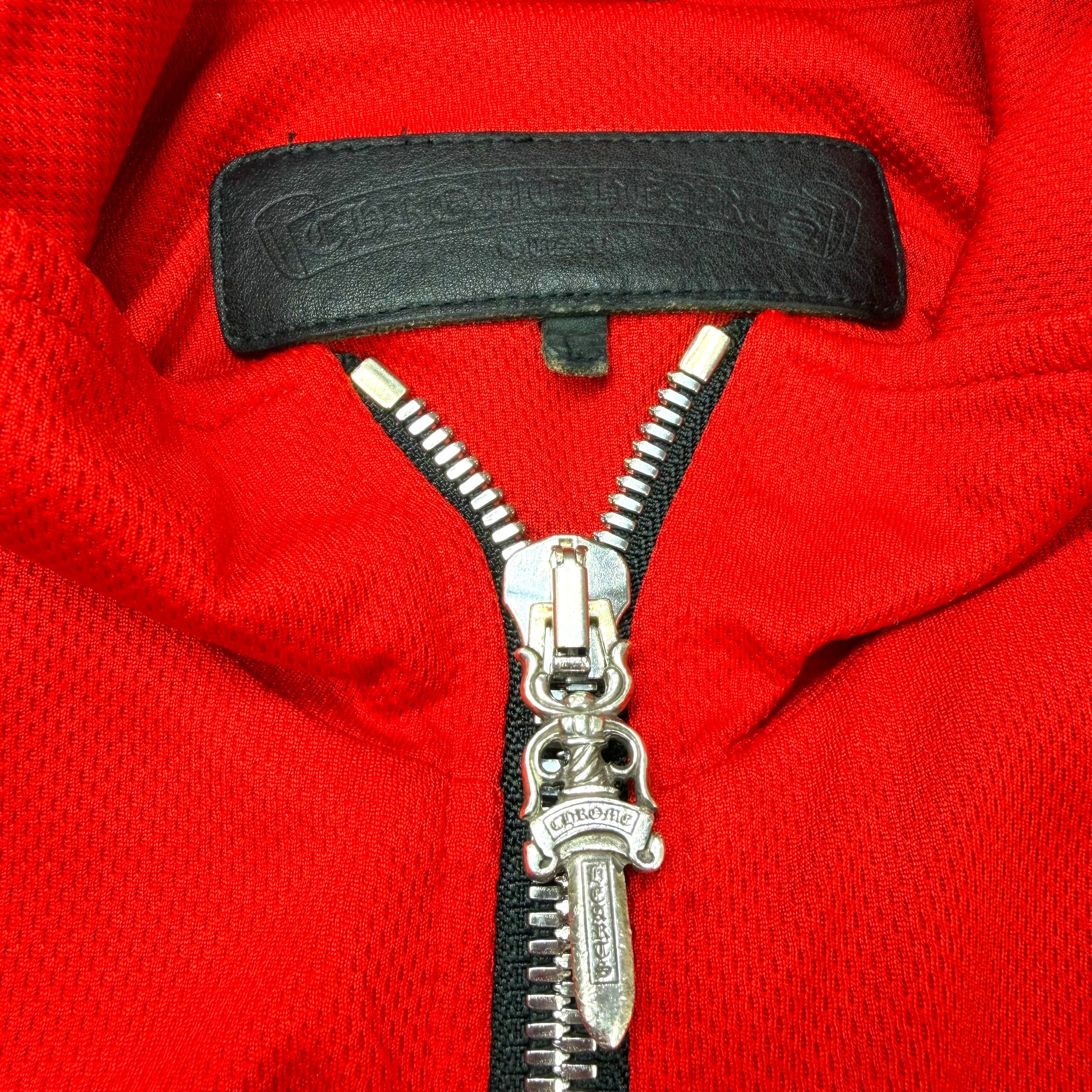 Chrome Hearts Horseshoe Logo Zip Up Track Jacket L