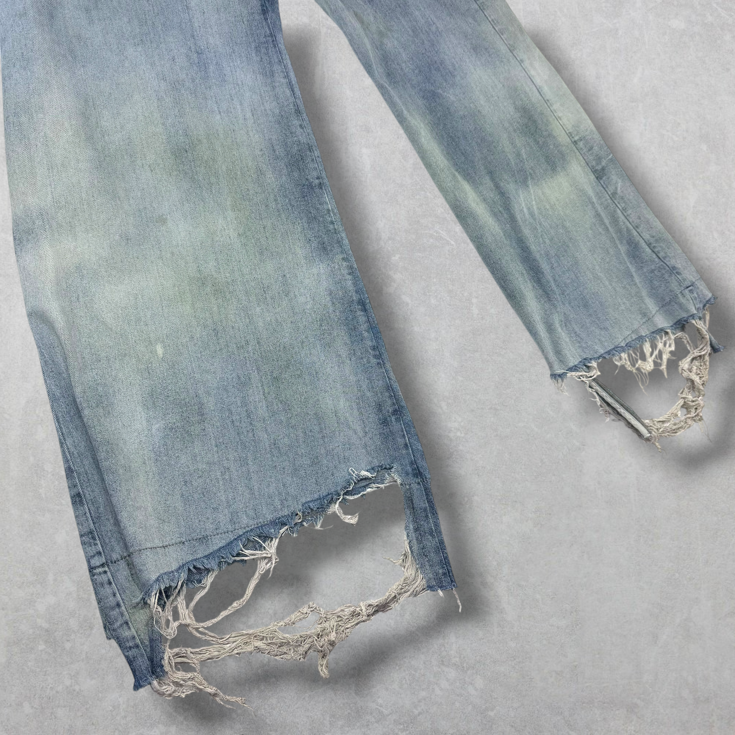 Rick Owens Tailored Belas Pearl/Acid Degrade Jeans 56 (38)