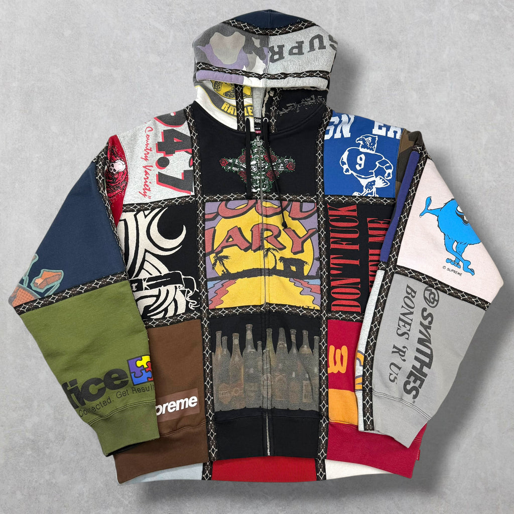 Supreme Number (N)ine Patchwork Hooded Sweatshirt XL