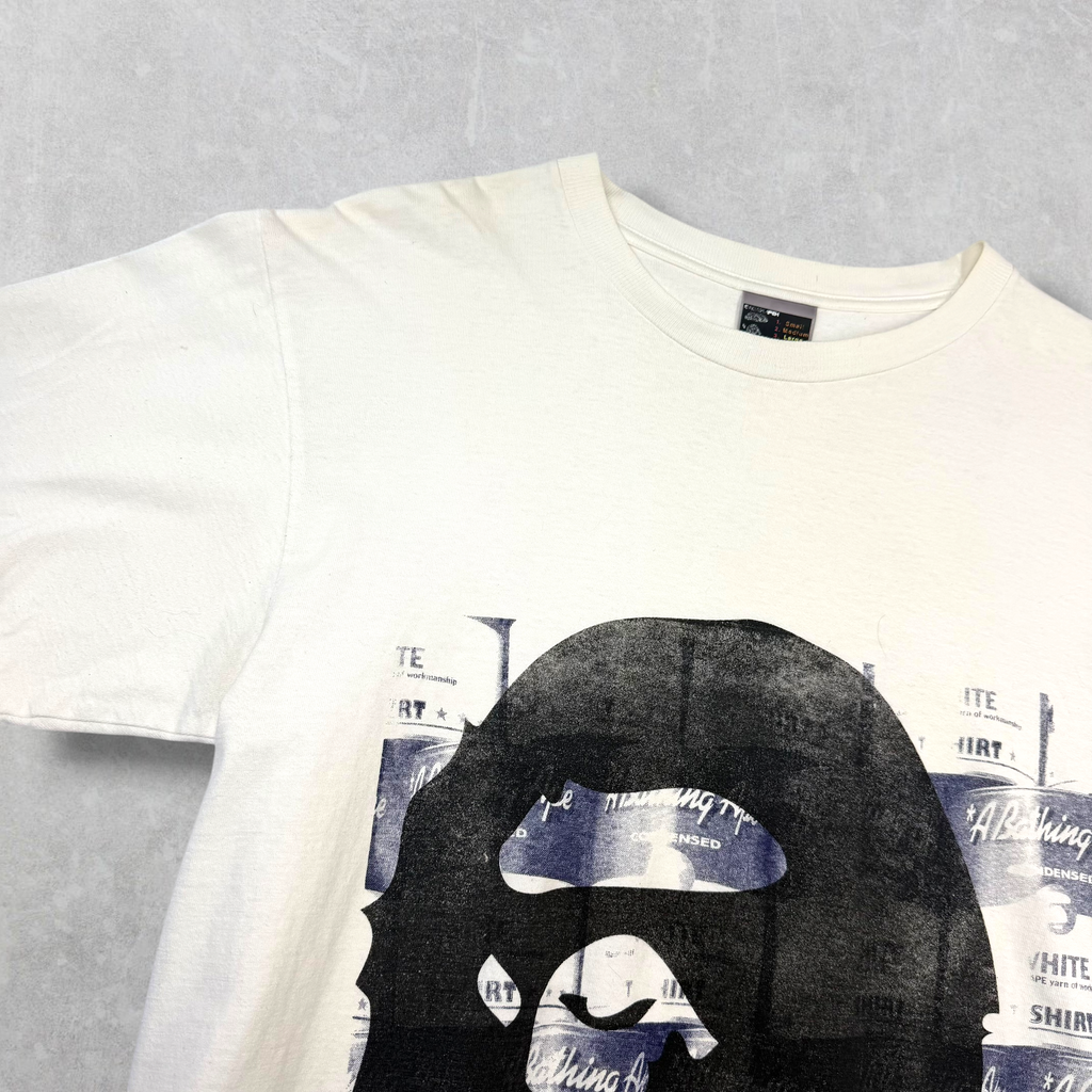 Bape Nigo Hand-Printed "Soup Can" Tee L