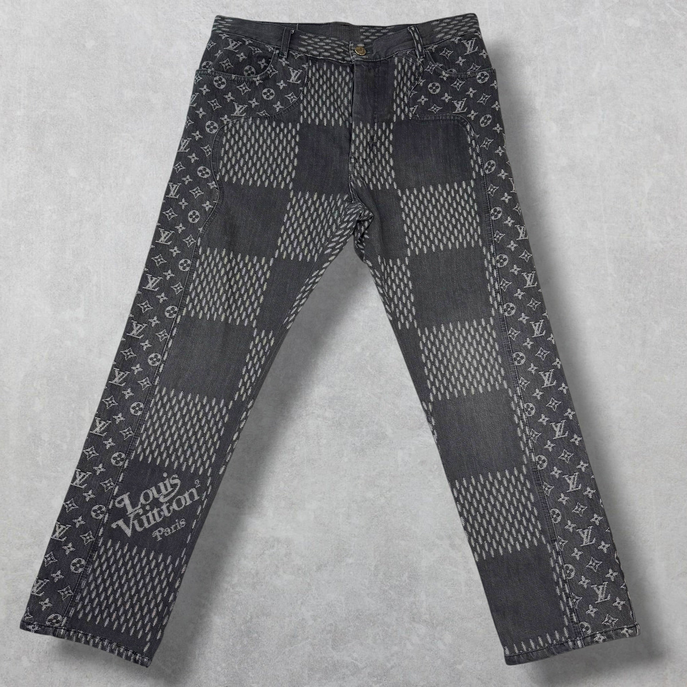 Louis Vuitton Nigo Giant Damien Monogram Waves Pants 32 (34)
