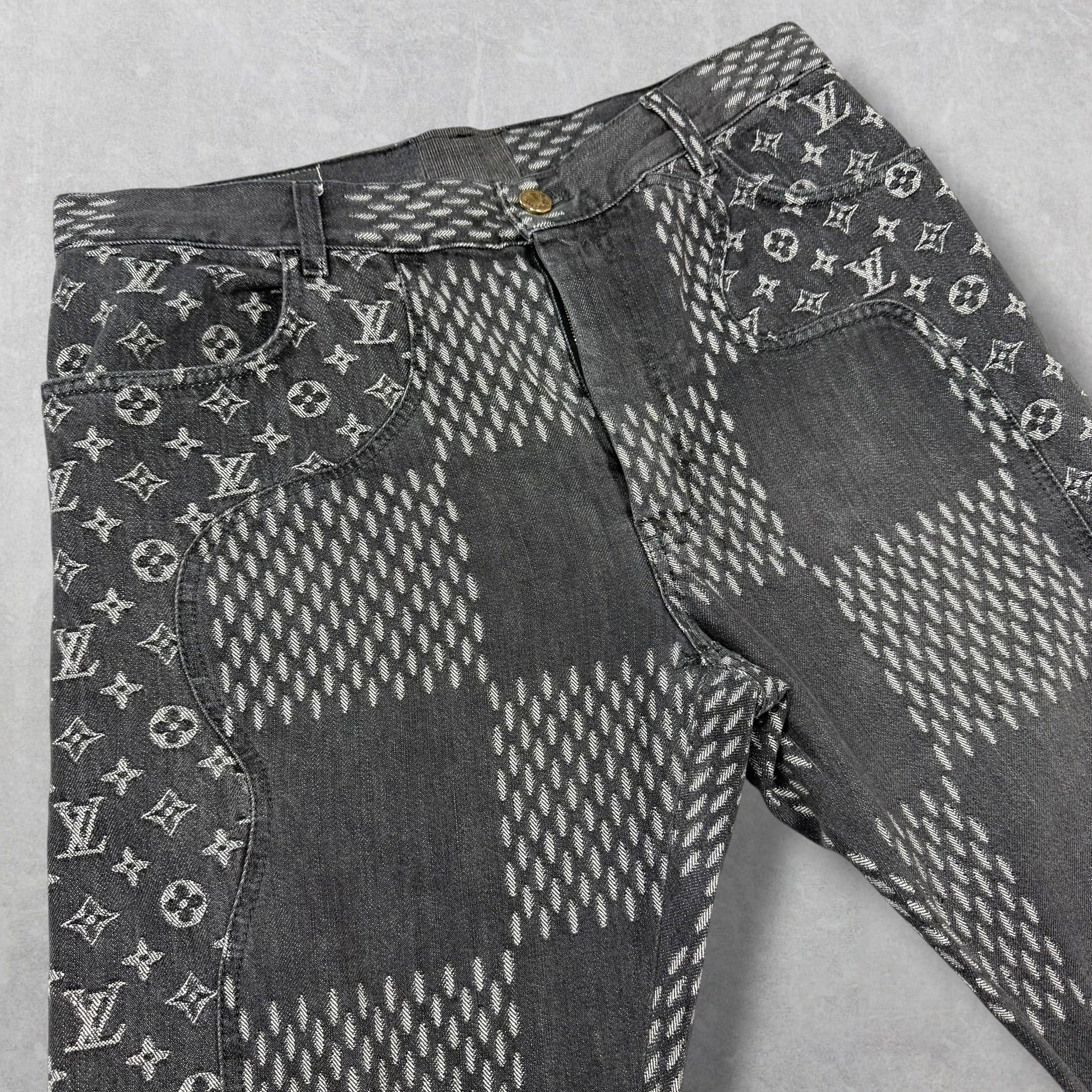 Louis Vuitton Nigo Giant Damien Monogram Waves Pants 32 (34)