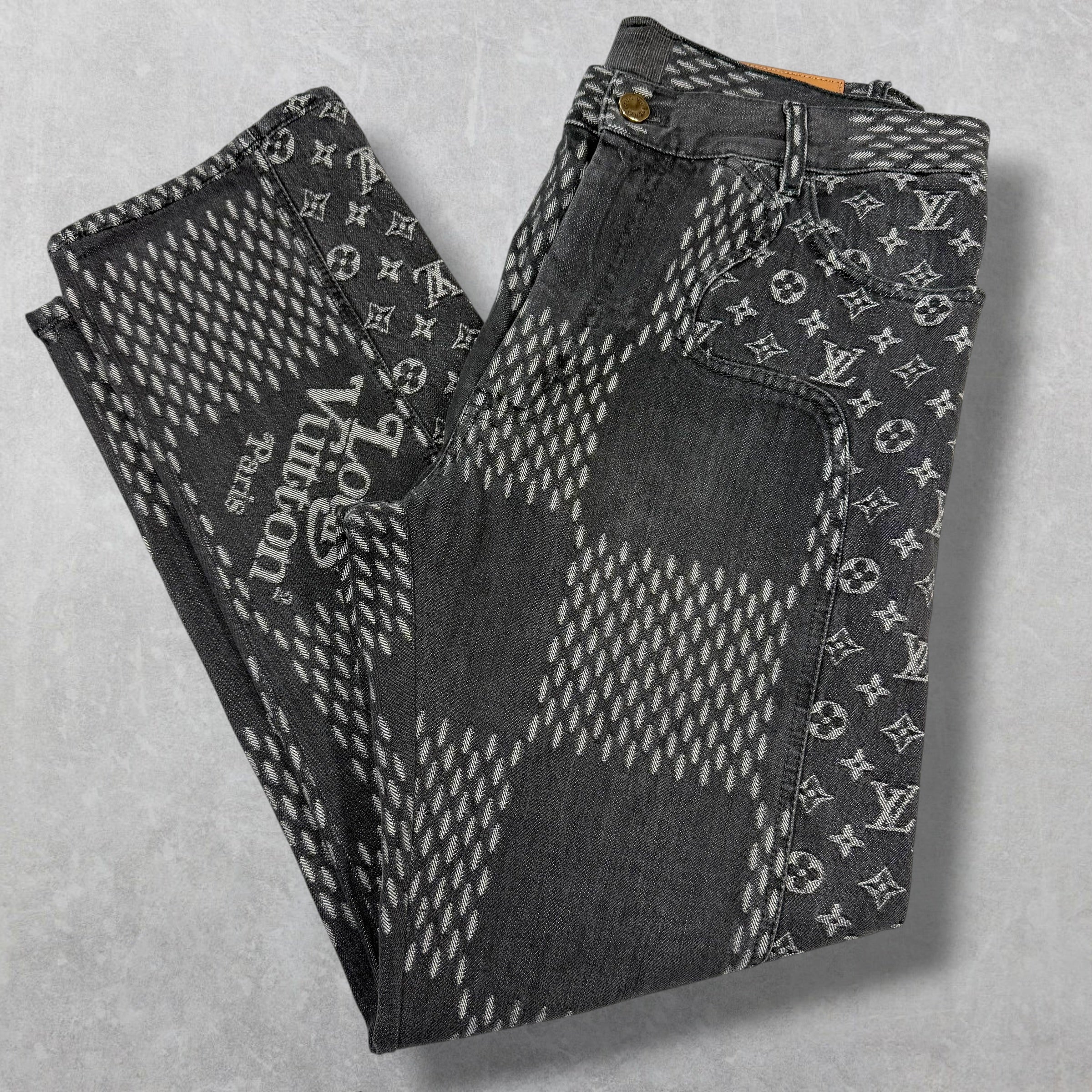 Louis Vuitton Nigo Giant Damien Monogram Waves Pants 32 (34)