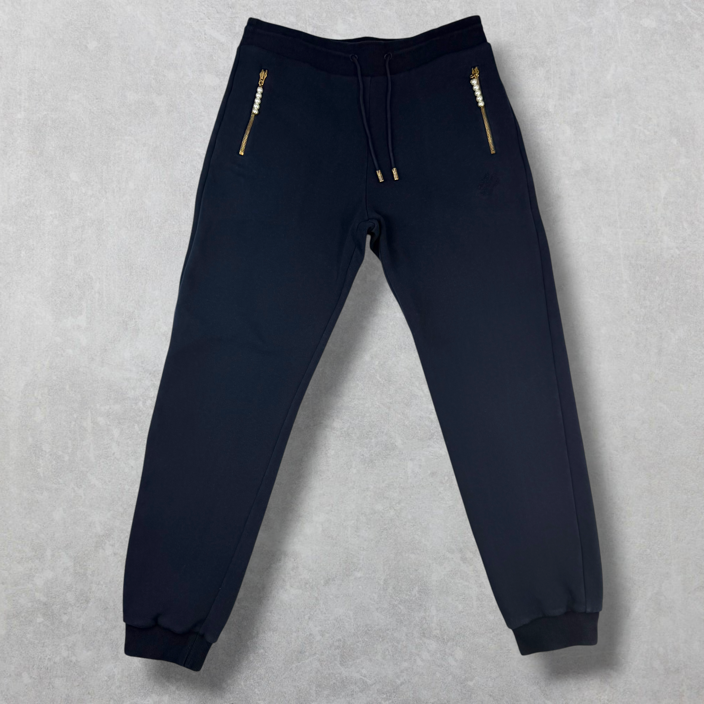 Louis Vuitton Embroidered Pearl Bead Jersey Jogging Trousers L